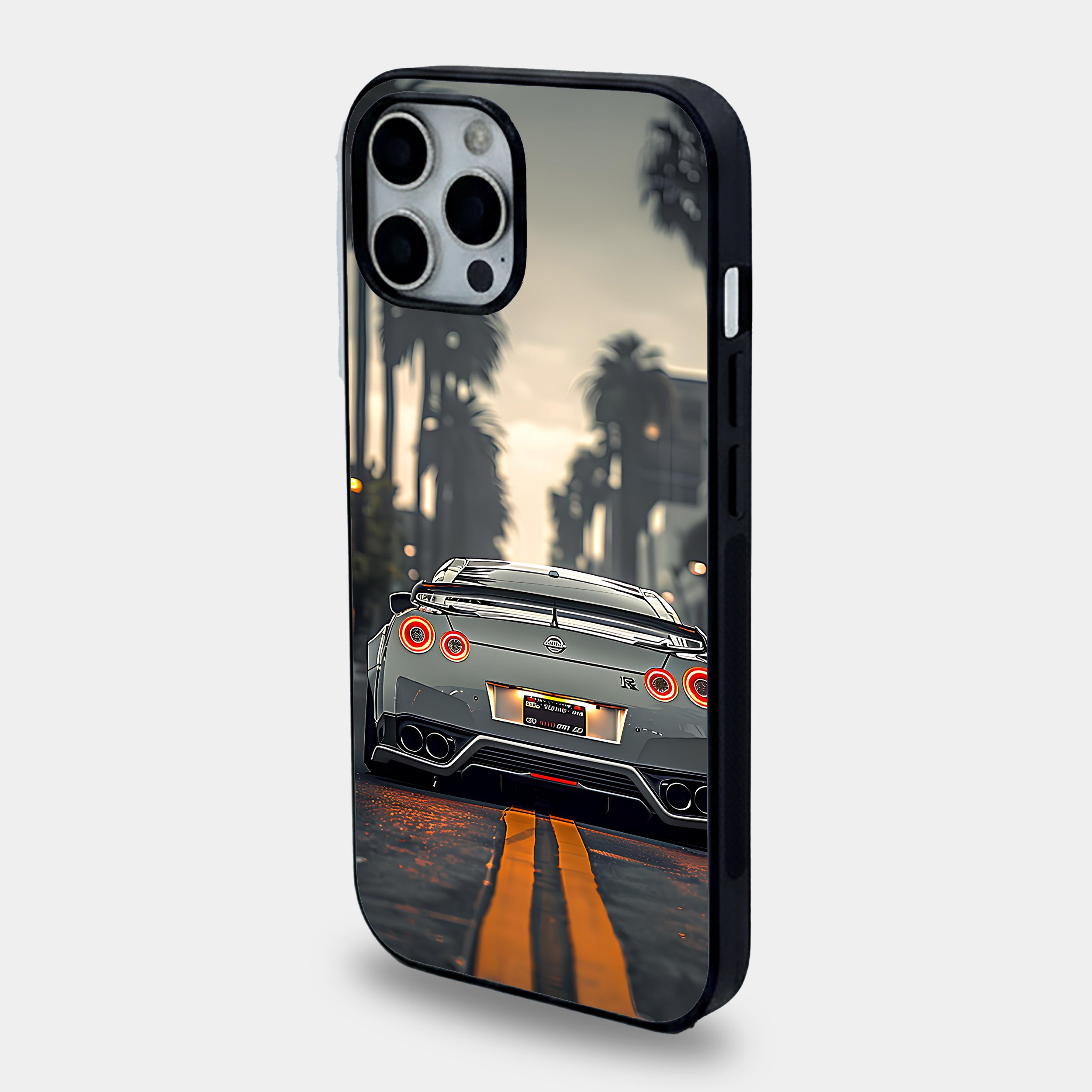 Silver Nissan GTR Palm Case