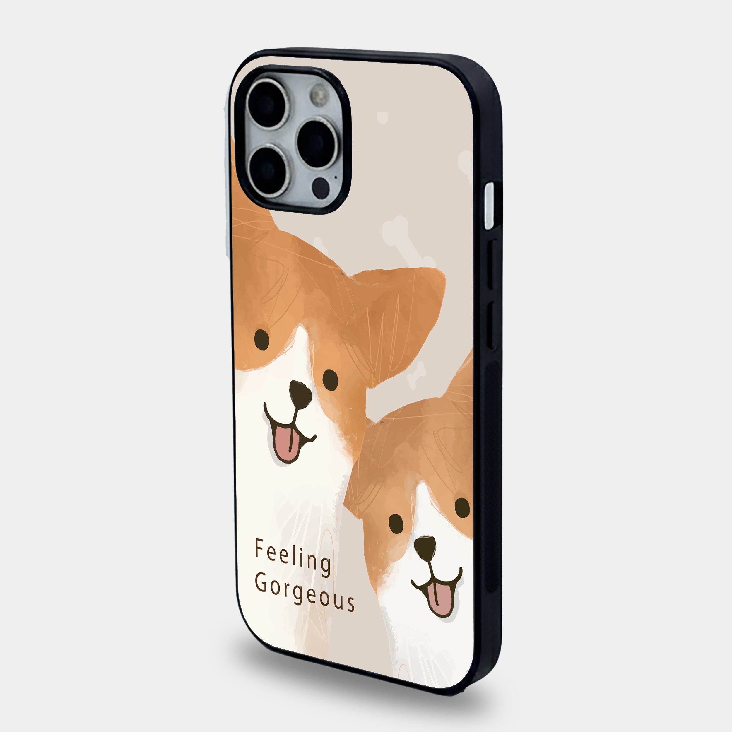 Gorgeous Puppy Smile| Premium Glass iPhone Mobile Cover Case