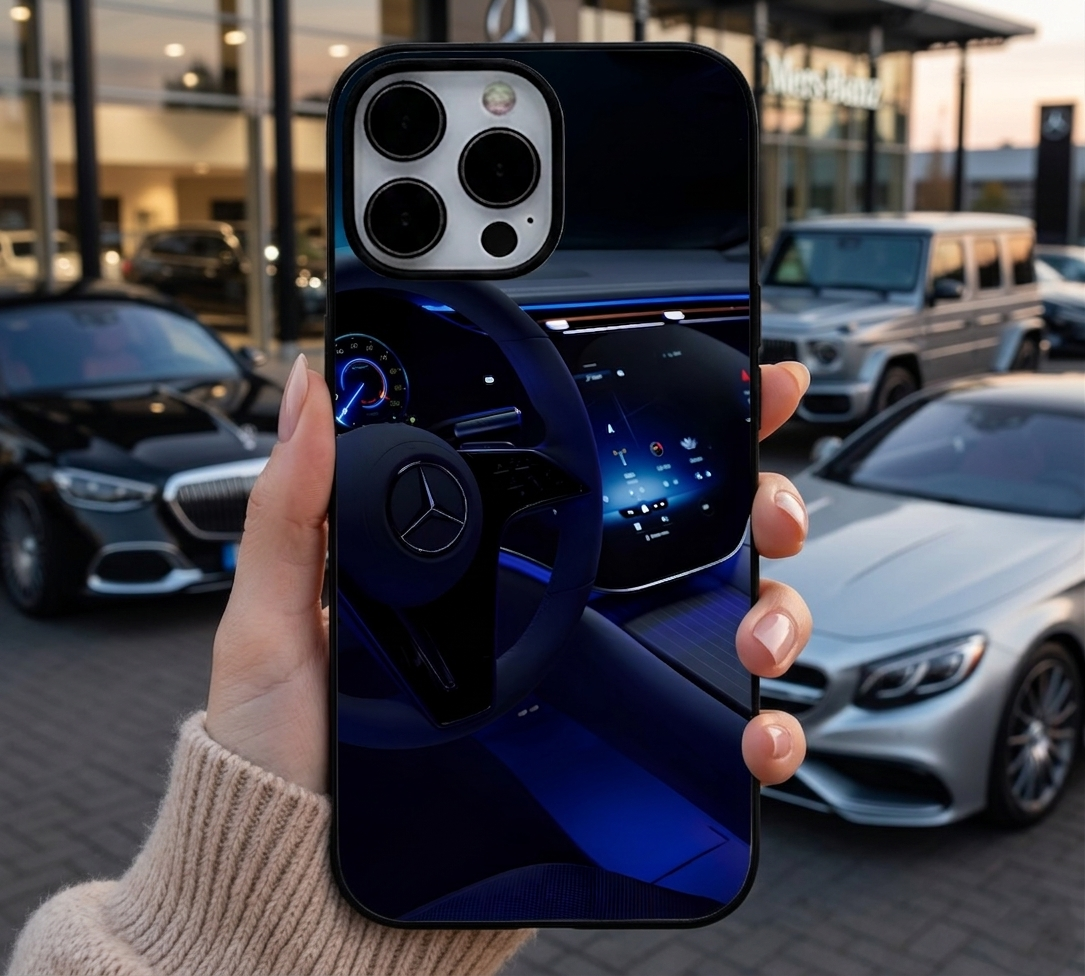 Modern Mercedes Neon Dashboard Case