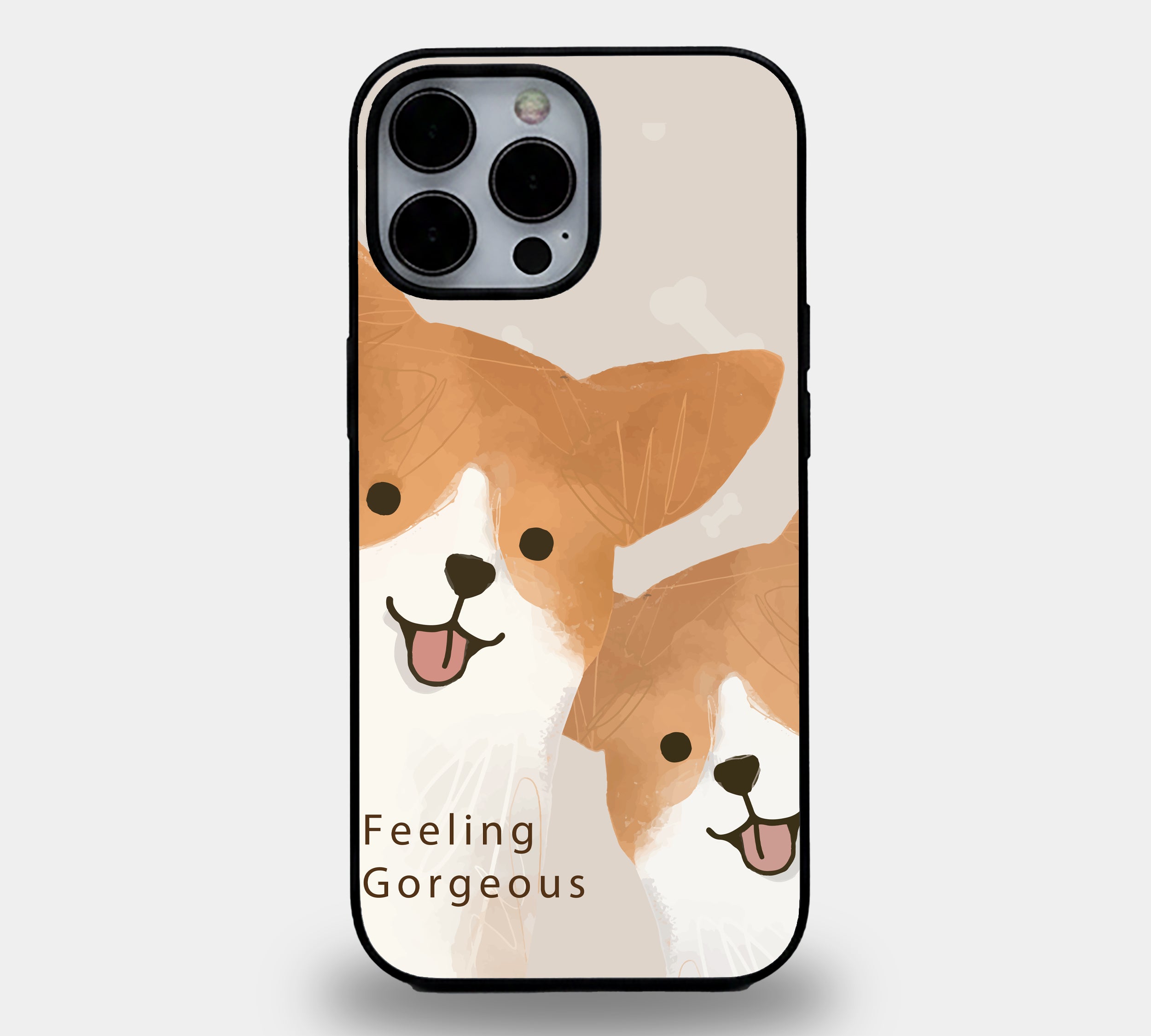 Gorgeous Puppy Smile| Premium Glass iPhone Mobile Cover Case