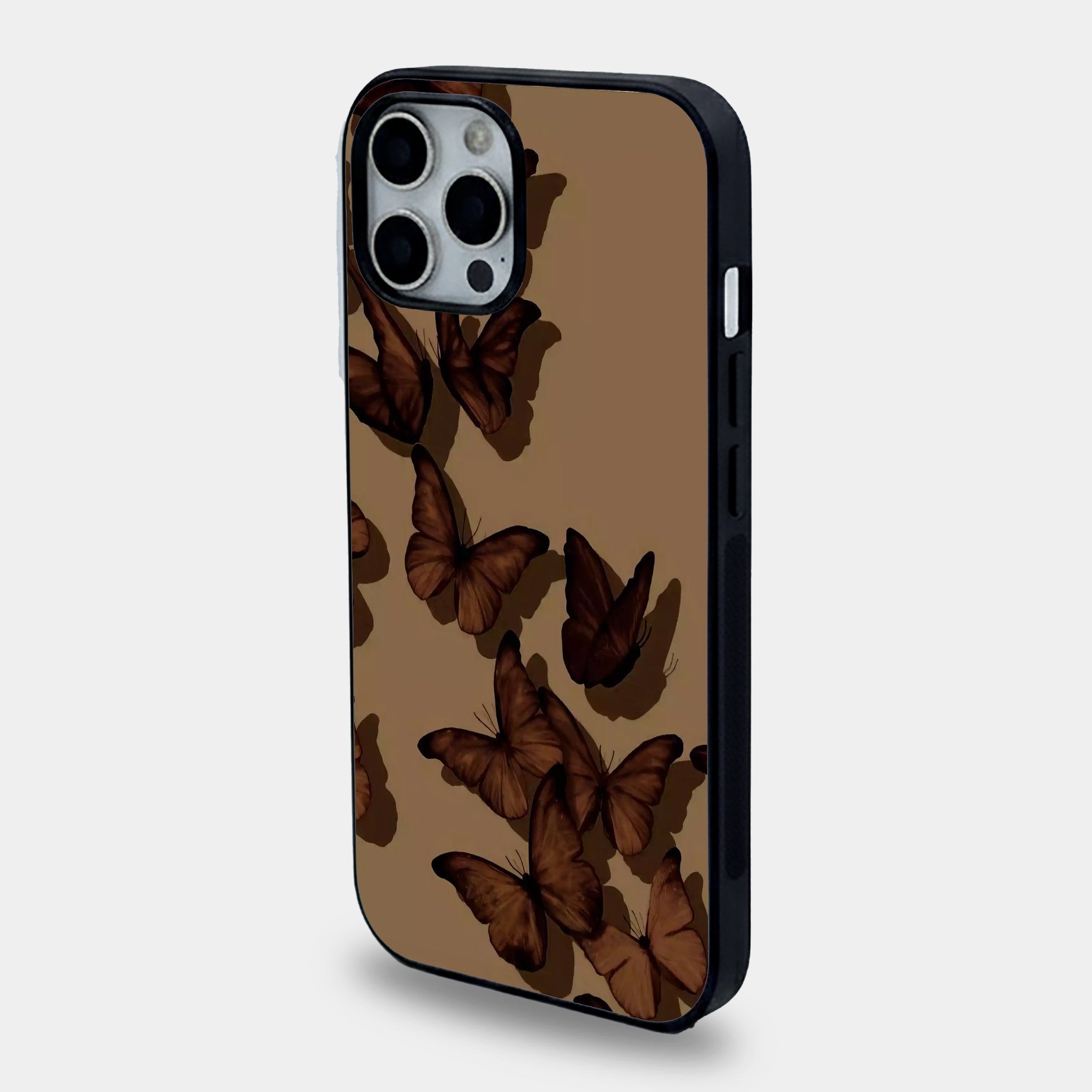 Chocolate Butterfly | Premium Glass iPhone & Samsung Mobile Cover Case