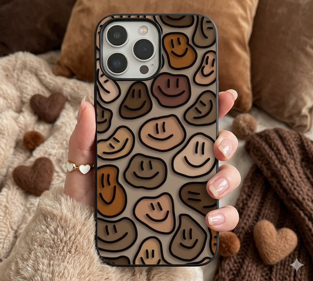 Melting Smiley Face | Premium Glass iPhone & Samsung Mobile Cover Case
