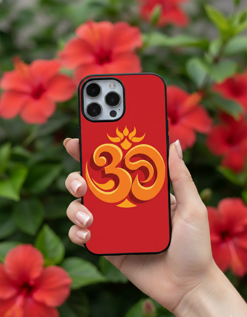 Divine Om | Premium Glass iPhone & Samsung Mobile Cover Case