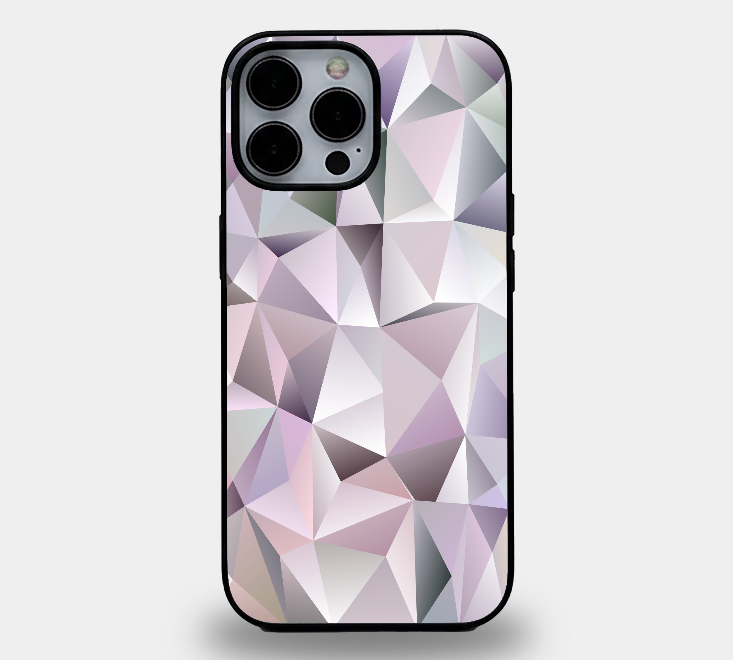 Lavender Geometric Prism | Premium Glass iPhone Mobile Cover Case