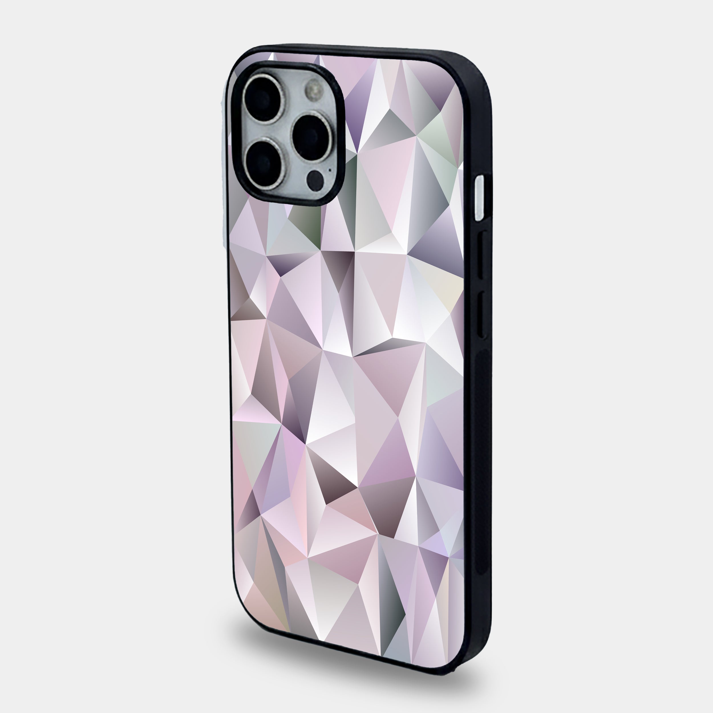 Lavender Geometric Prism | Premium Glass iPhone Mobile Cover Case
