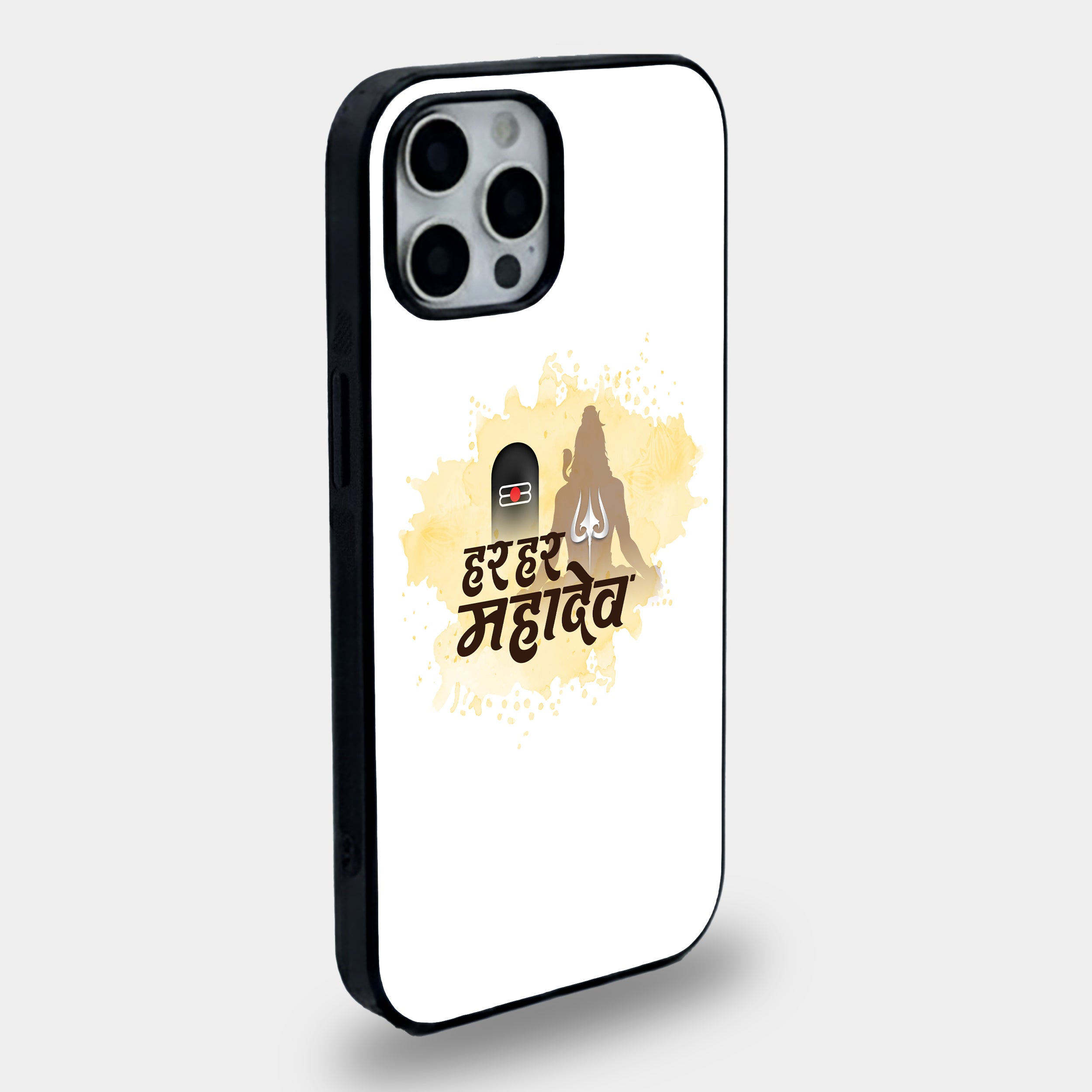 Har Har Mahadev | Premium Glass iPhone Mobile Cover Case