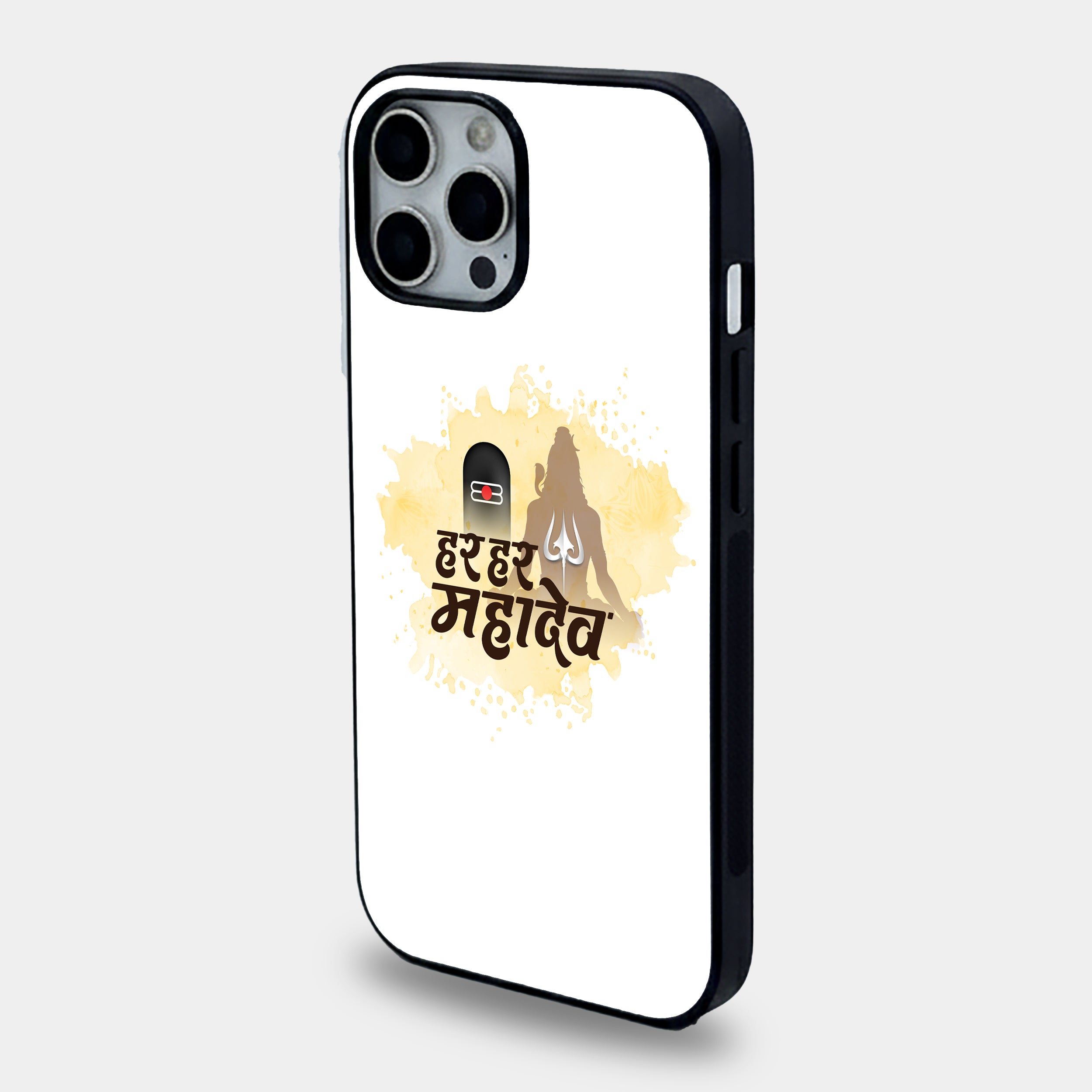 Har Har Mahadev | Premium Glass iPhone & Samsung Mobile Cover Case