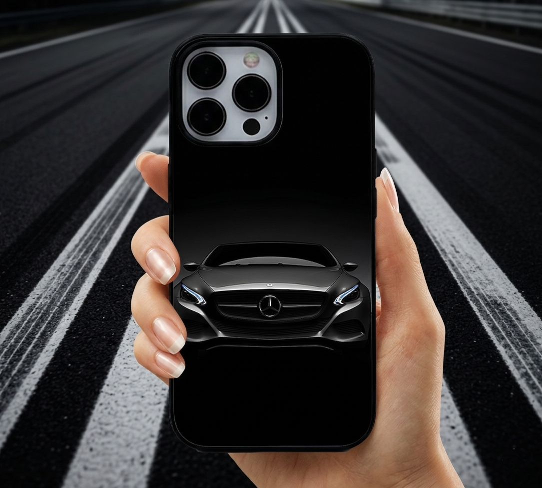 Midnight Stealth Luxury Car | Premium Glass iPhone & Samsung Mobile Cover Case