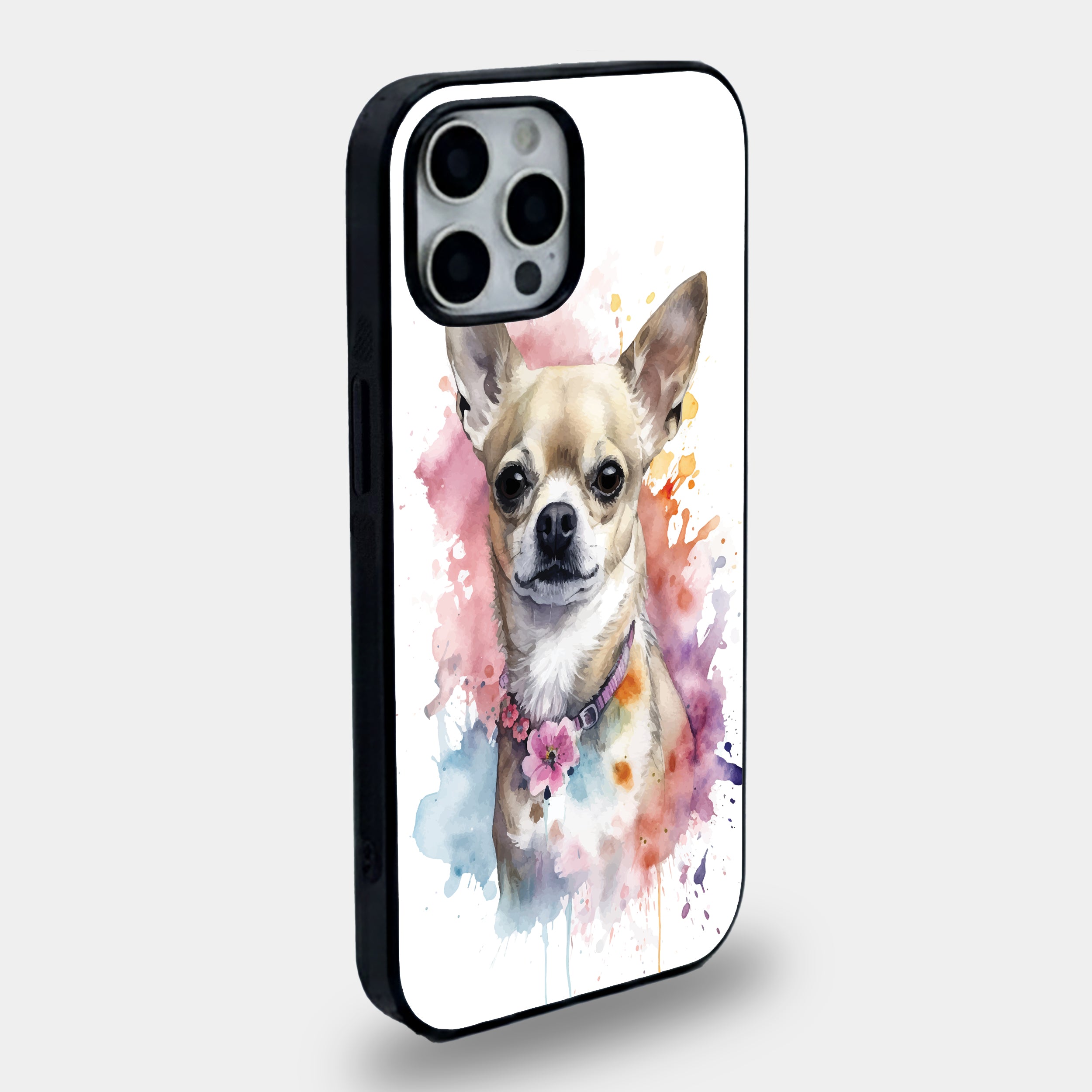 Watercolor Chihuahua | Premium Glass iPhone Mobile Cover Case