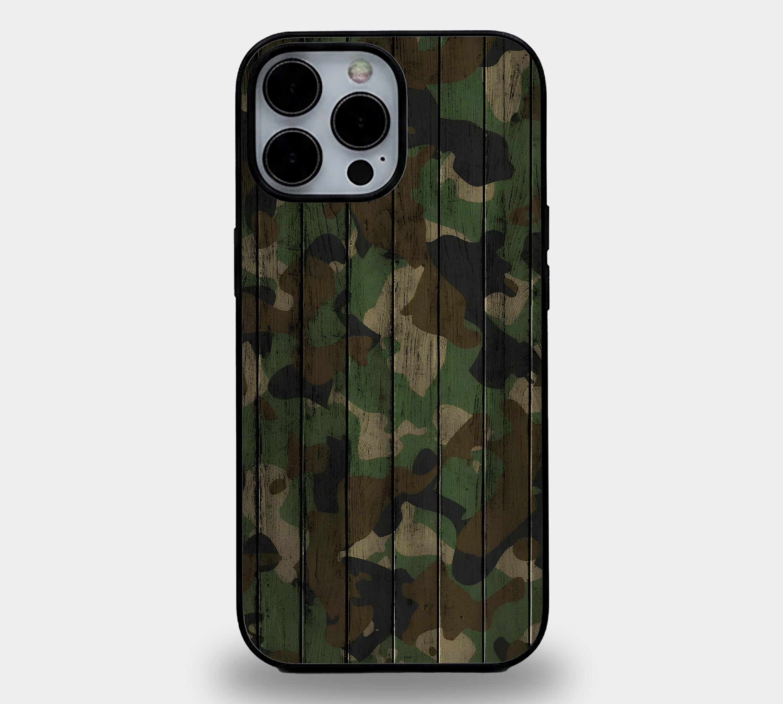 Camouflage Wood Panel Case