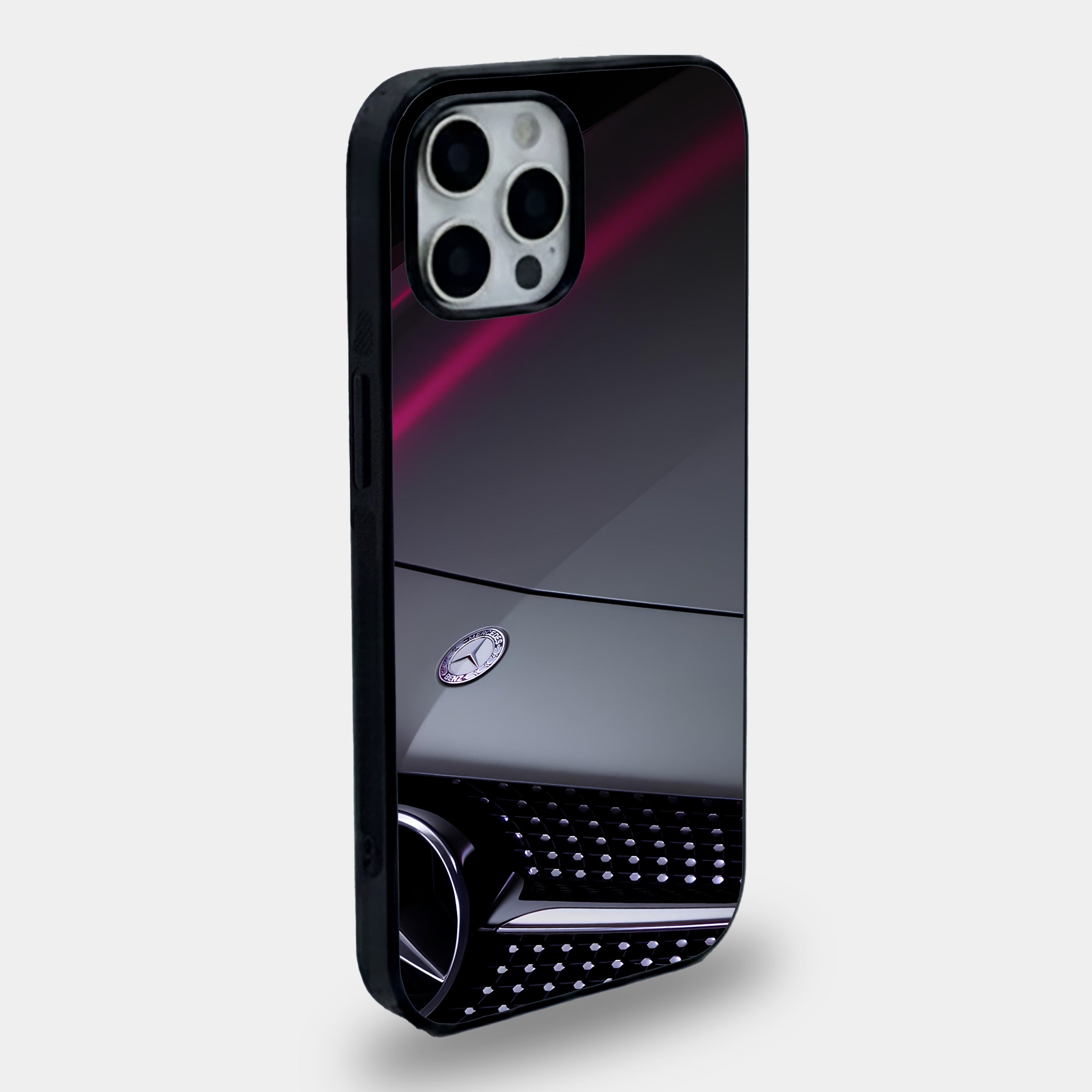 Mercedes Badge Pink Neon Case