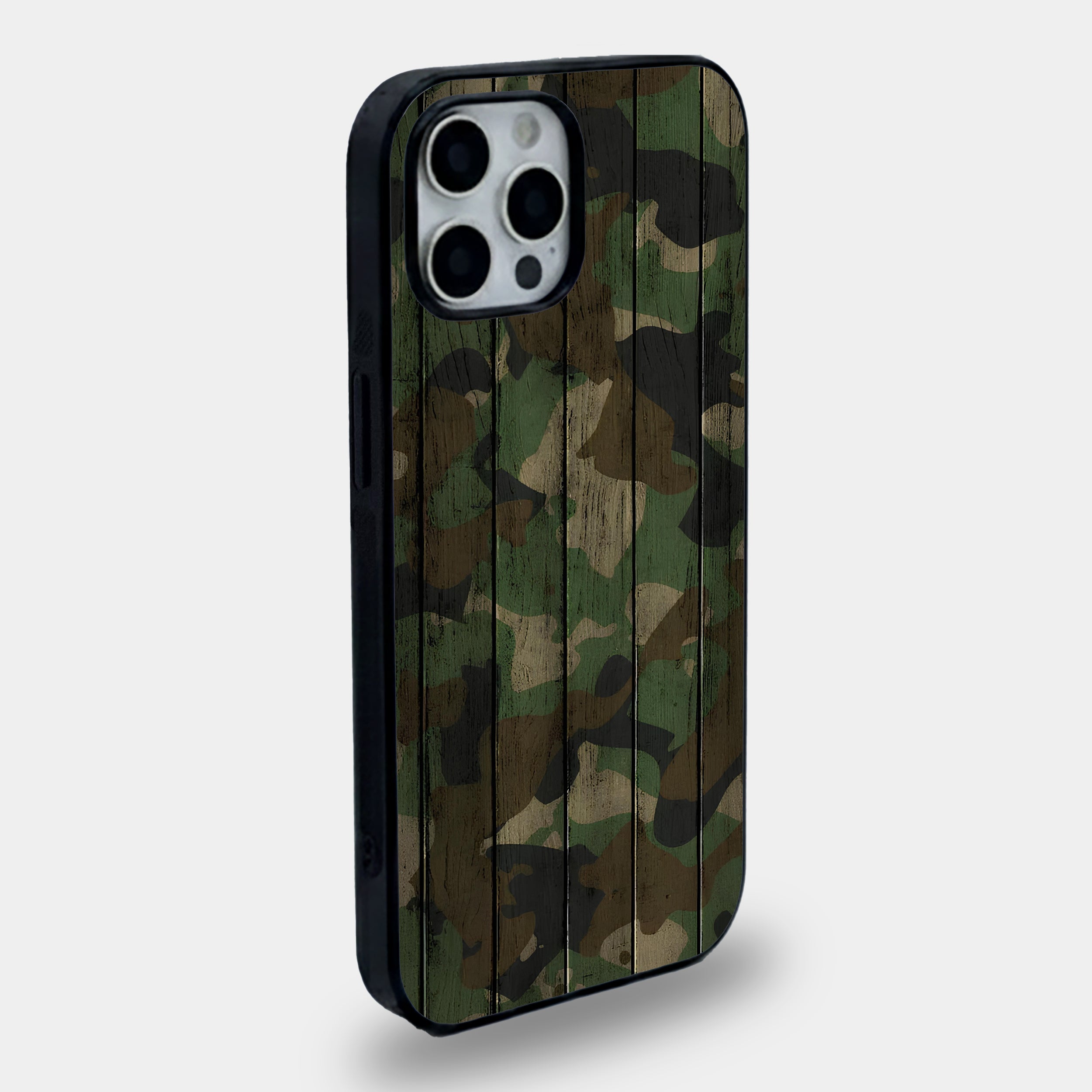 Camouflage Wood Panel Case