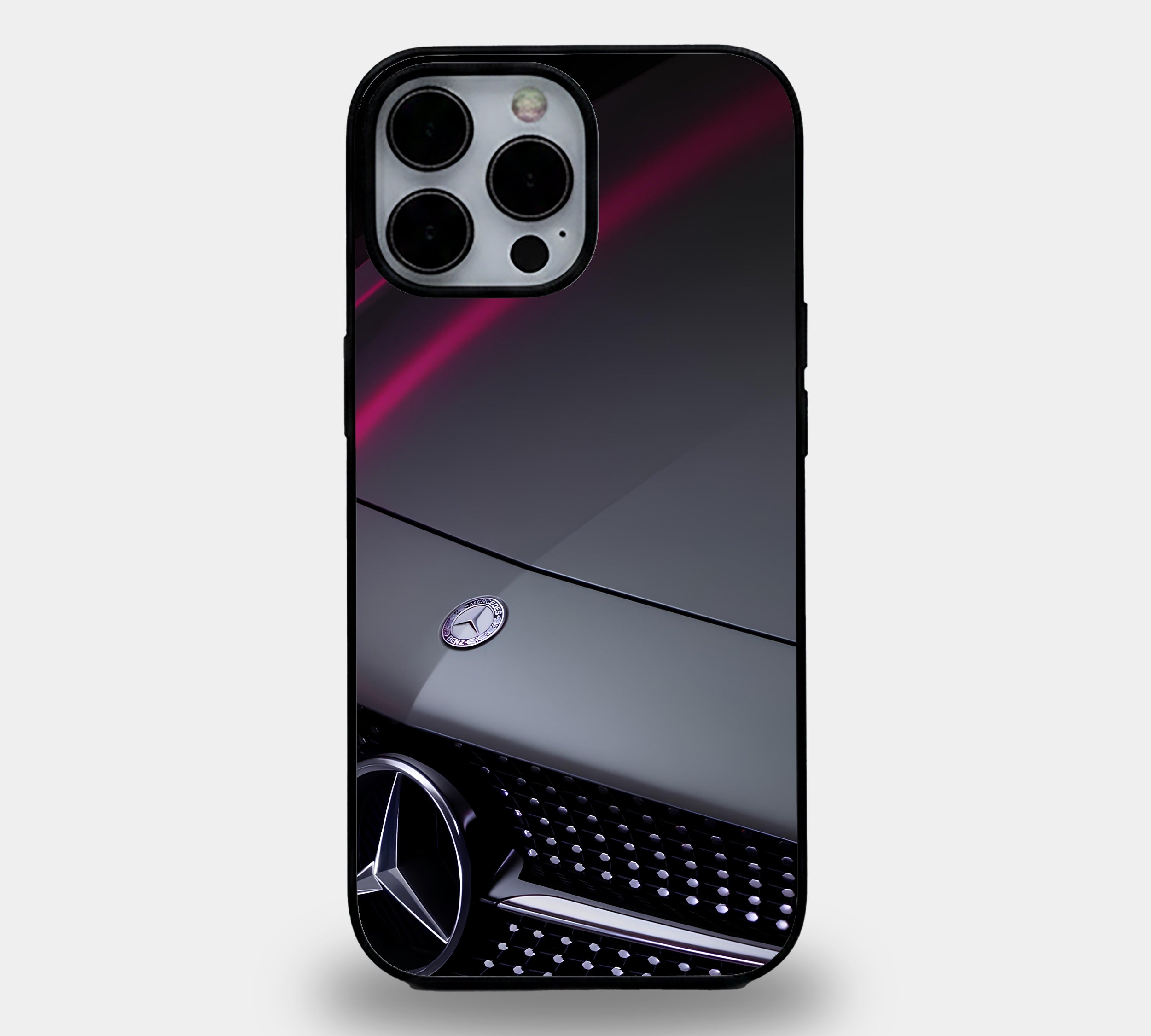 Mercedes Badge Pink Neon Case