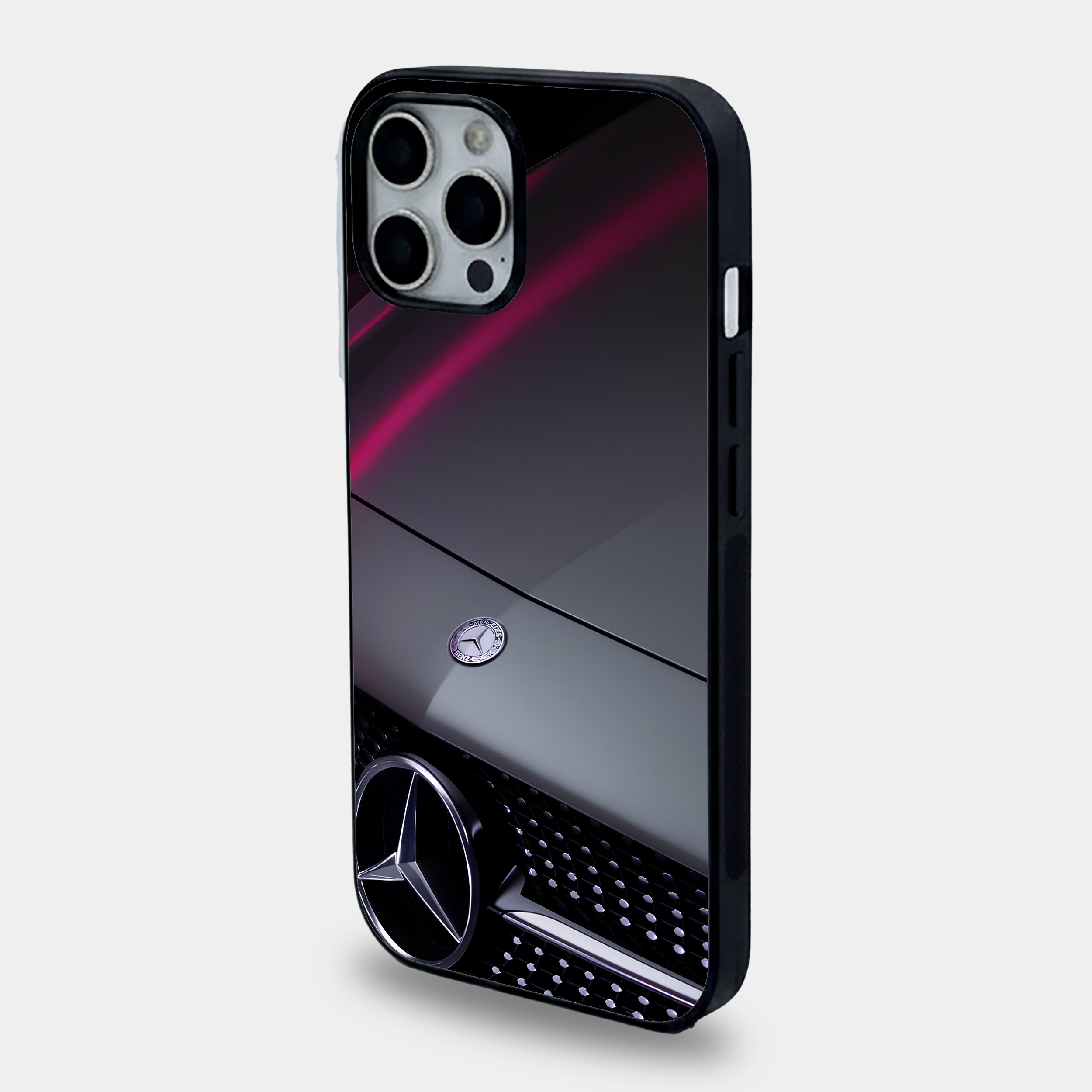 Mercedes Badge Pink Neon Case