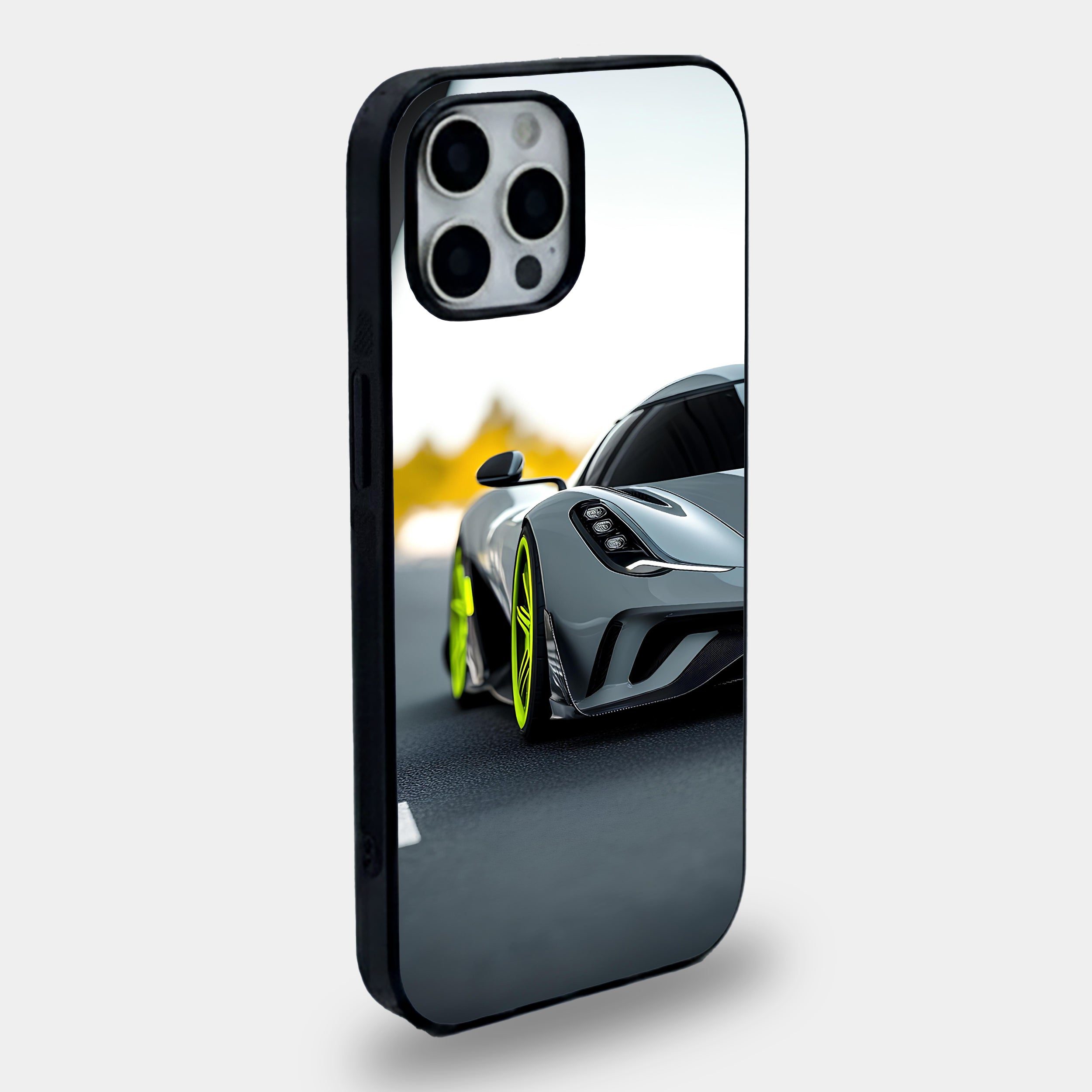 Silver Supercar Neon Rim Case