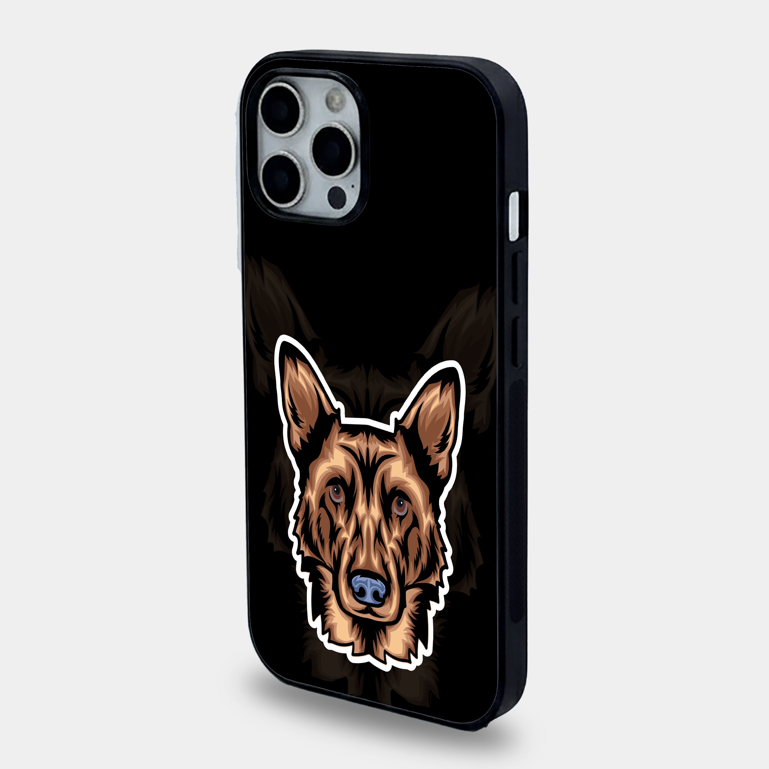 German Shepherd Guardian | Premium Glass iPhone Mobile Cover Case