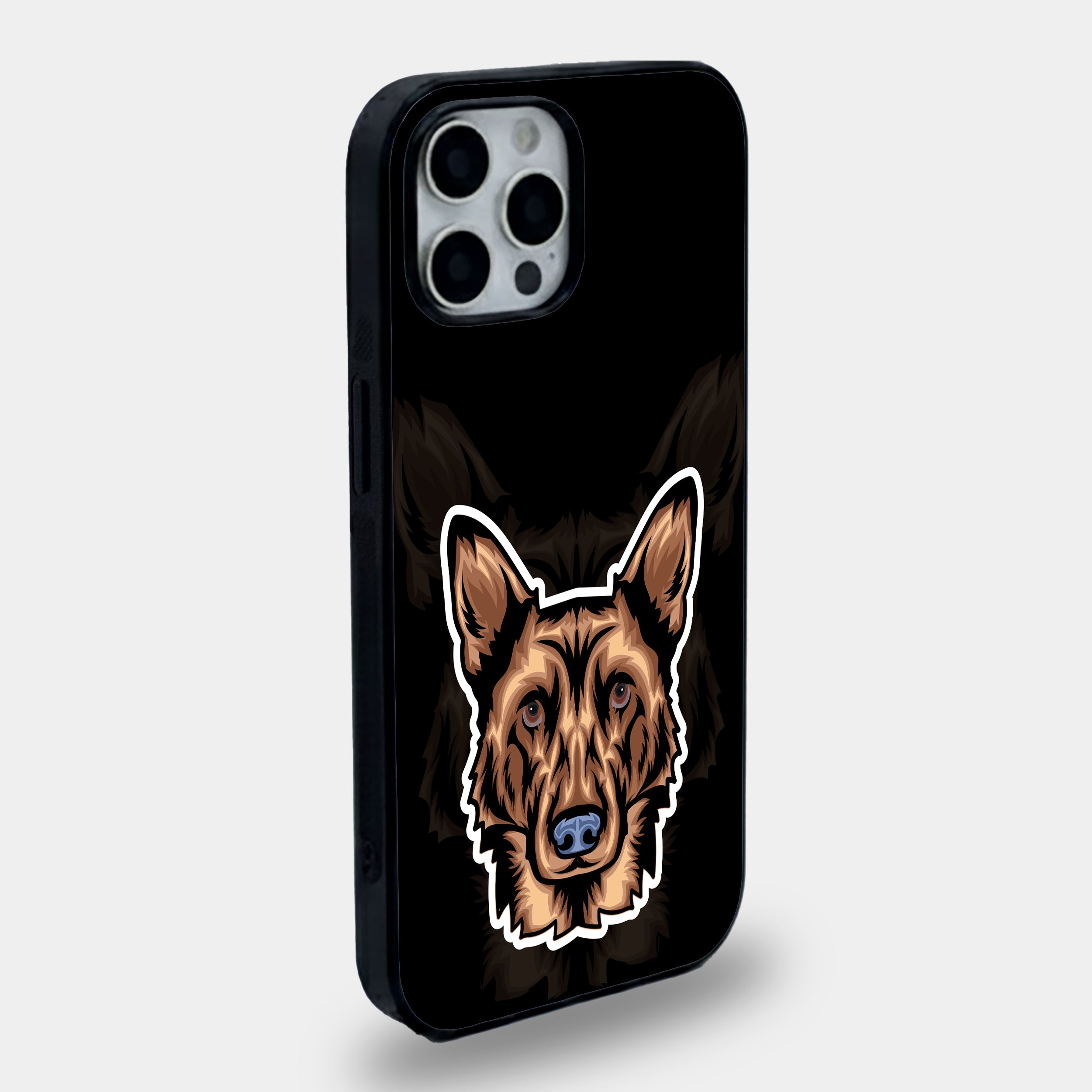 German Shepherd Guardian | Premium Glass iPhone Mobile Cover Case