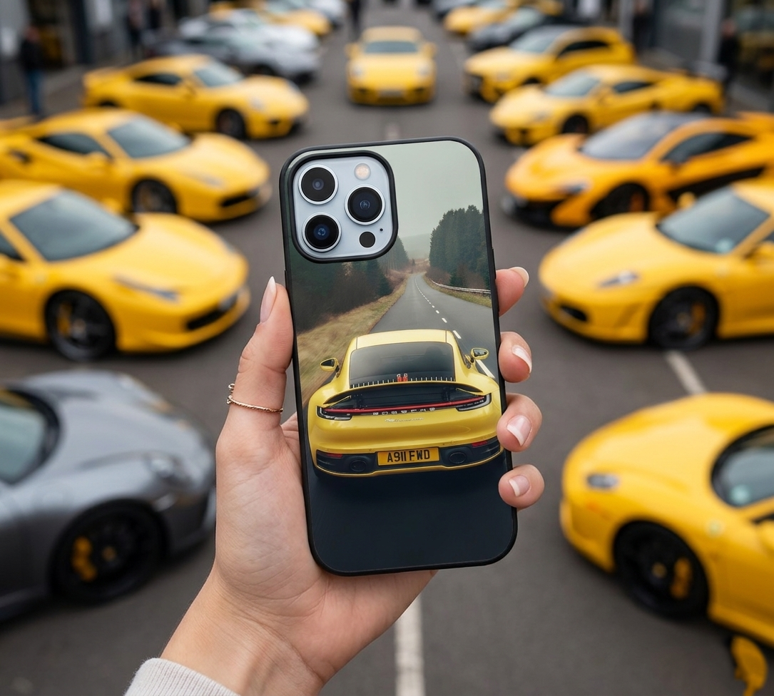 Yellow Porsche Mountain Road Case