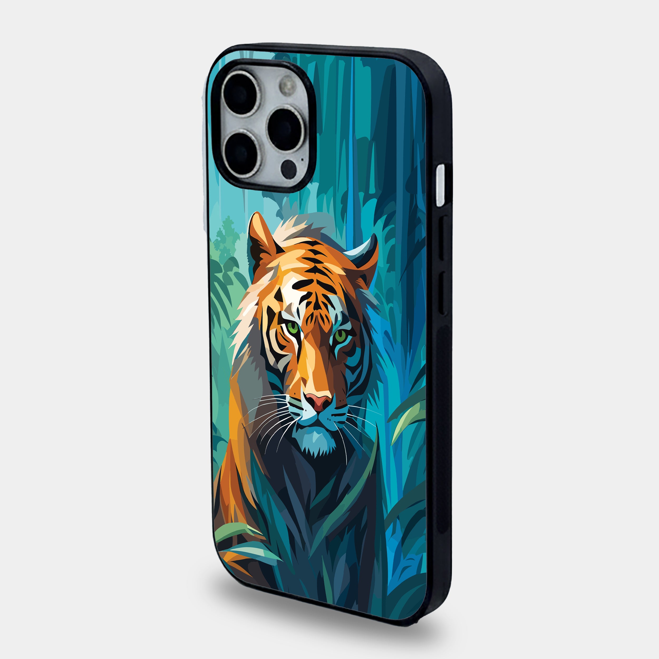Jungle Guardian Tiger | Premium Glass iPhone Mobile Cover Case