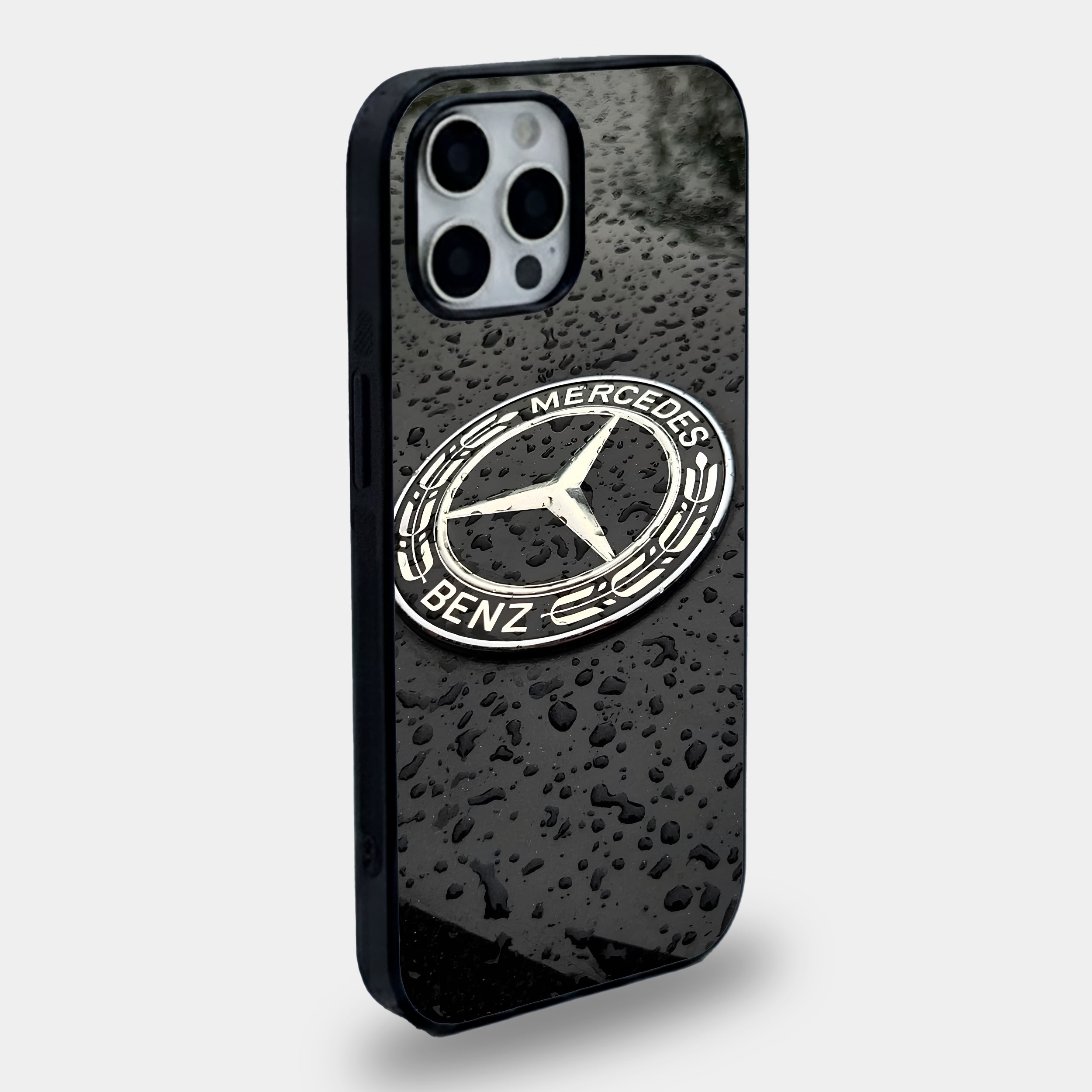 Metallic Mercedes Raindrop Logo Case
