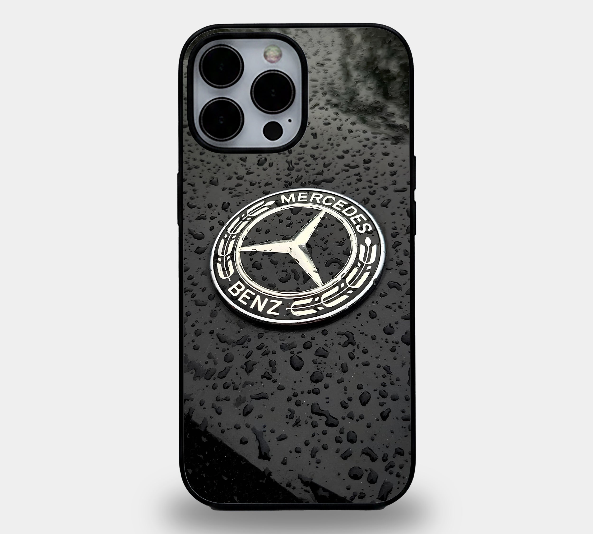 Metallic Mercedes Raindrop Logo Case
