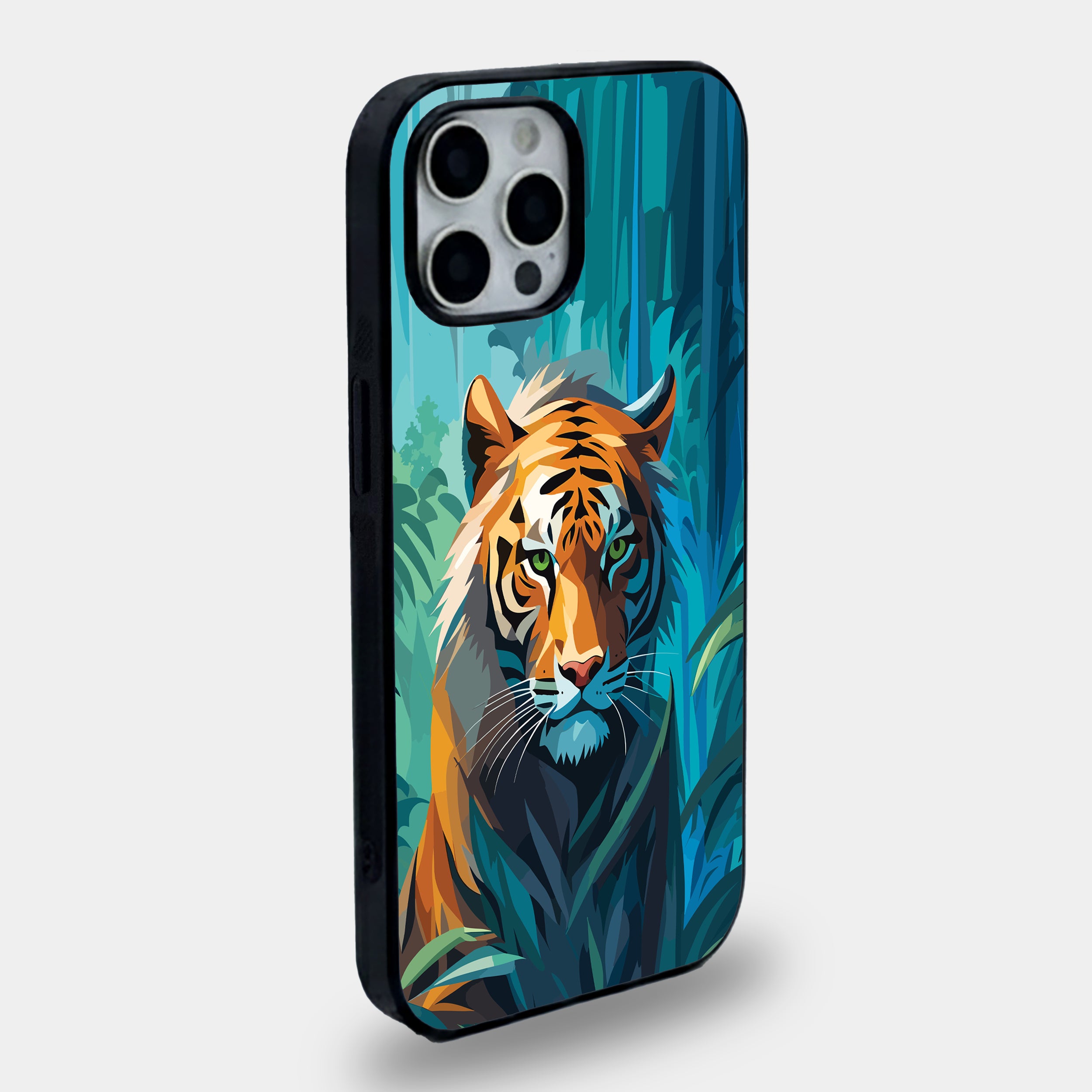 Jungle Guardian Tiger | Premium Glass iPhone Mobile Cover Case