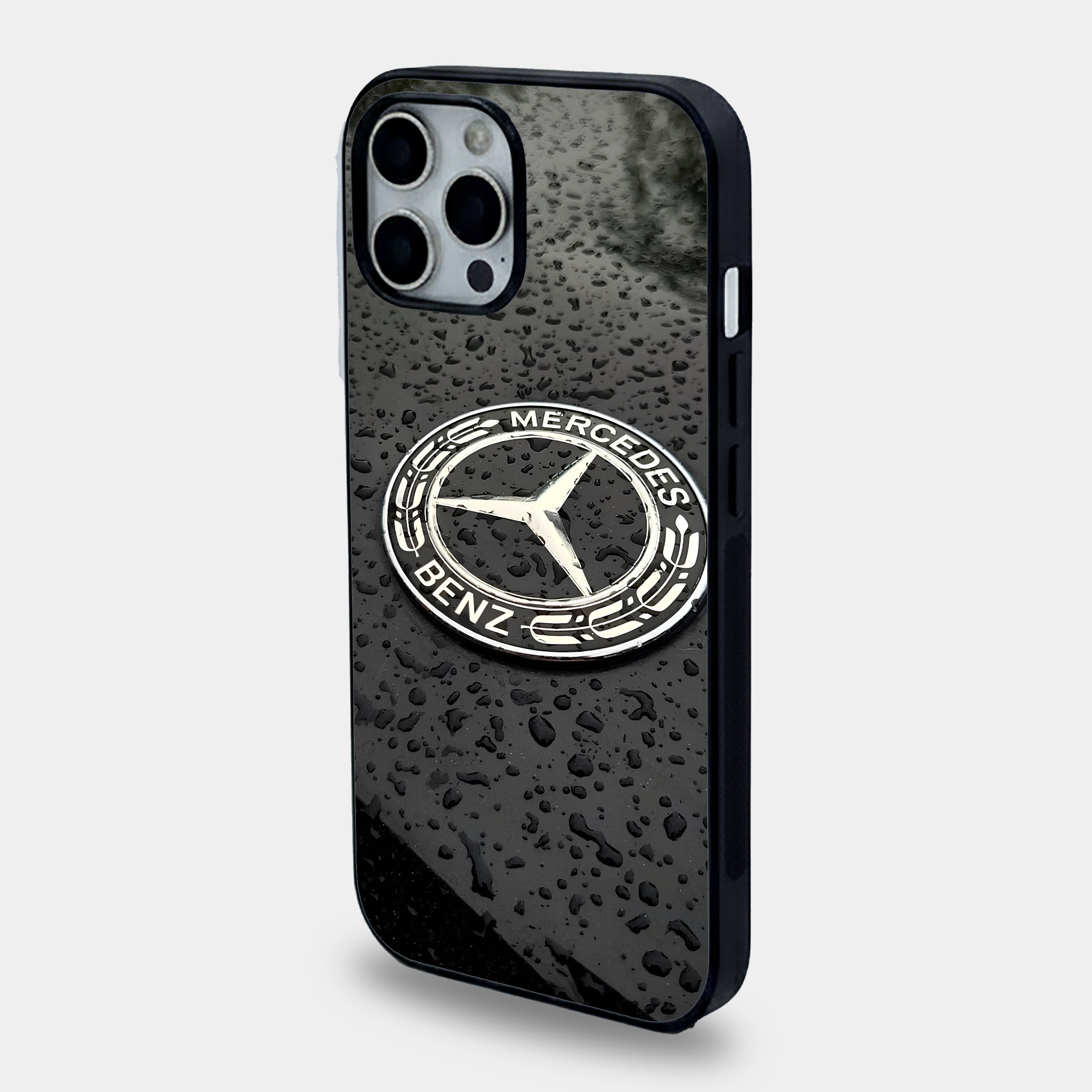 Metallic Mercedes Raindrop Logo Case