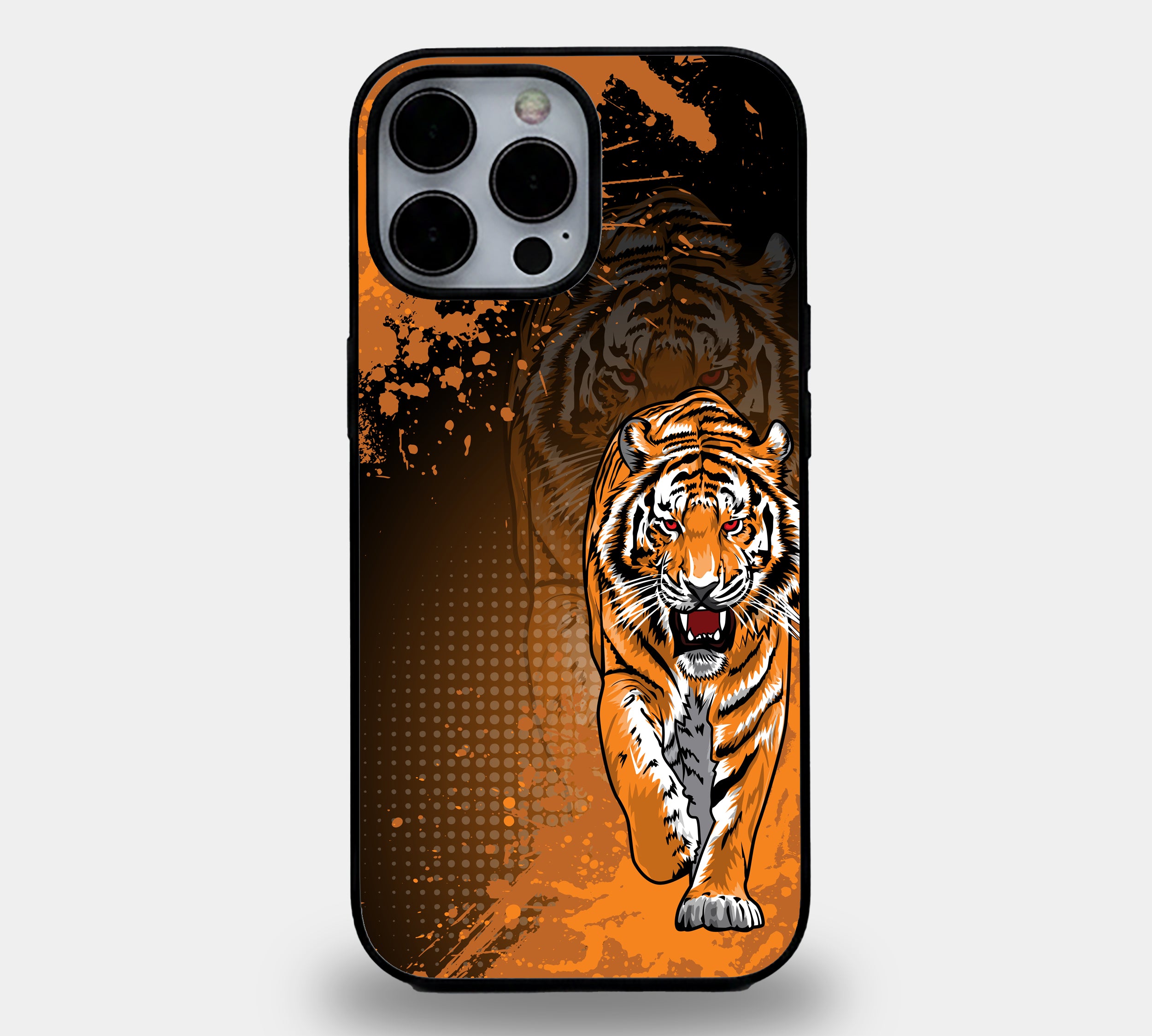 Urban Tiger Primal Strength | Premium Glass iPhone Mobile Cover Case