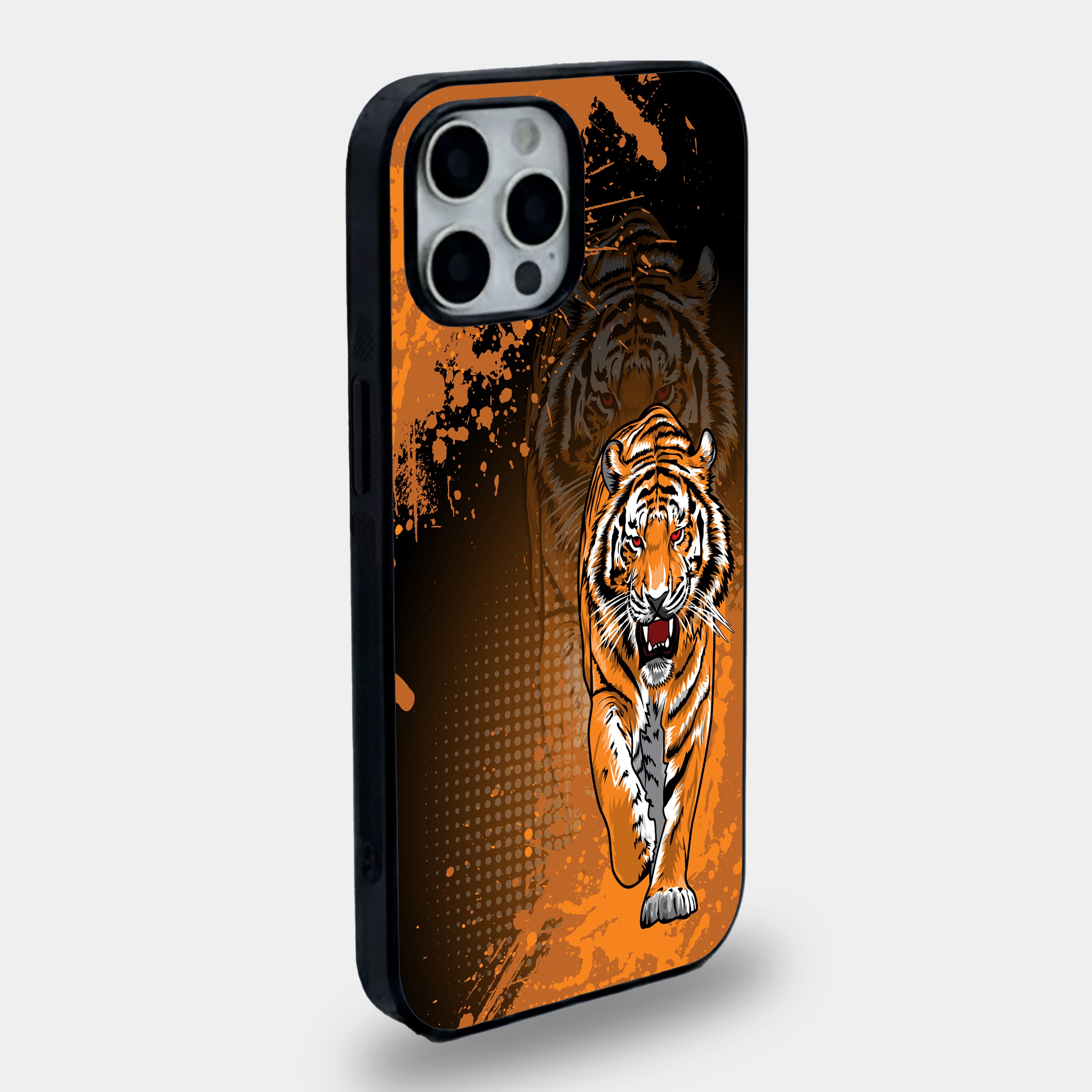 Urban Tiger Primal Strength | Premium Glass iPhone Mobile Cover Case