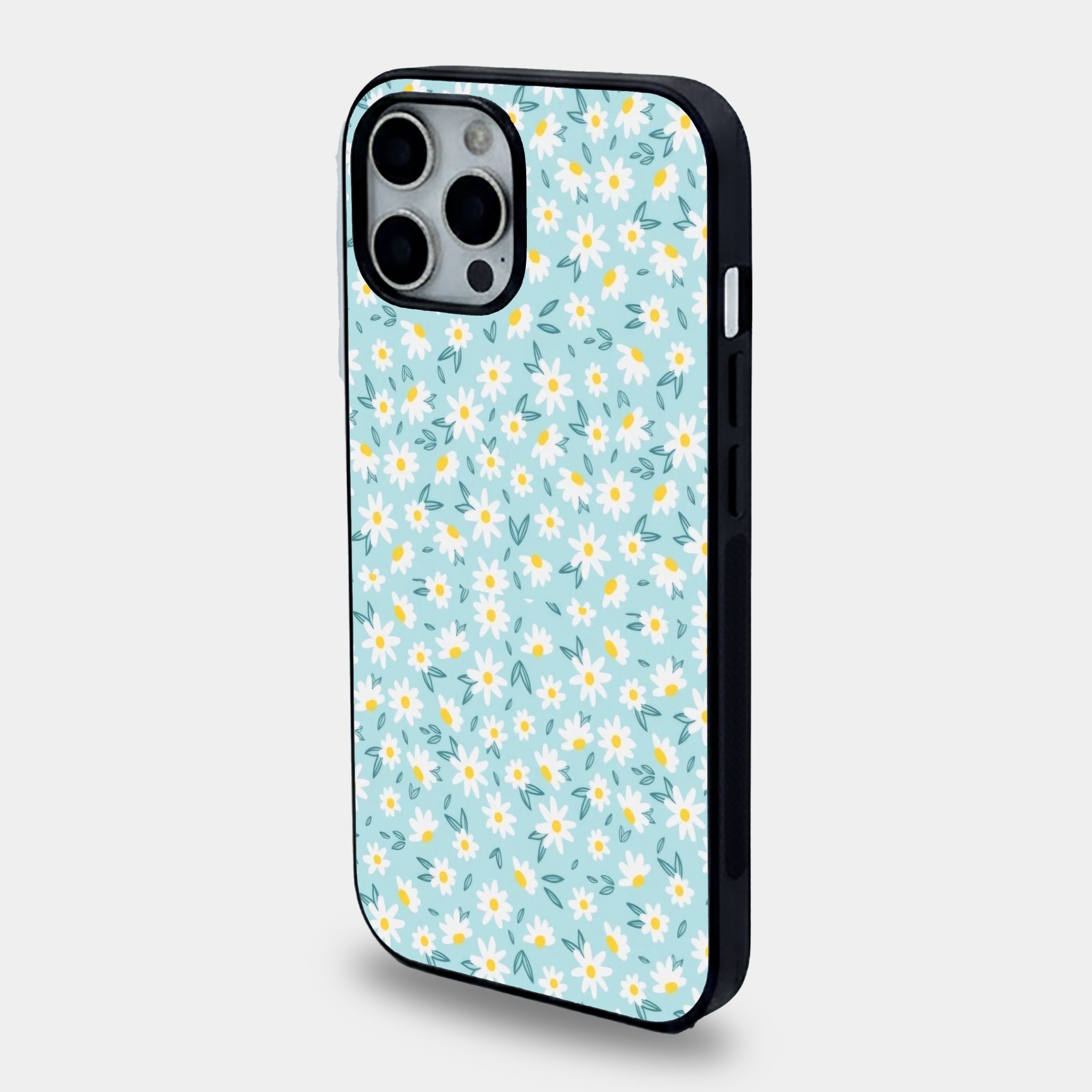 Light Blue Daisy Pattern