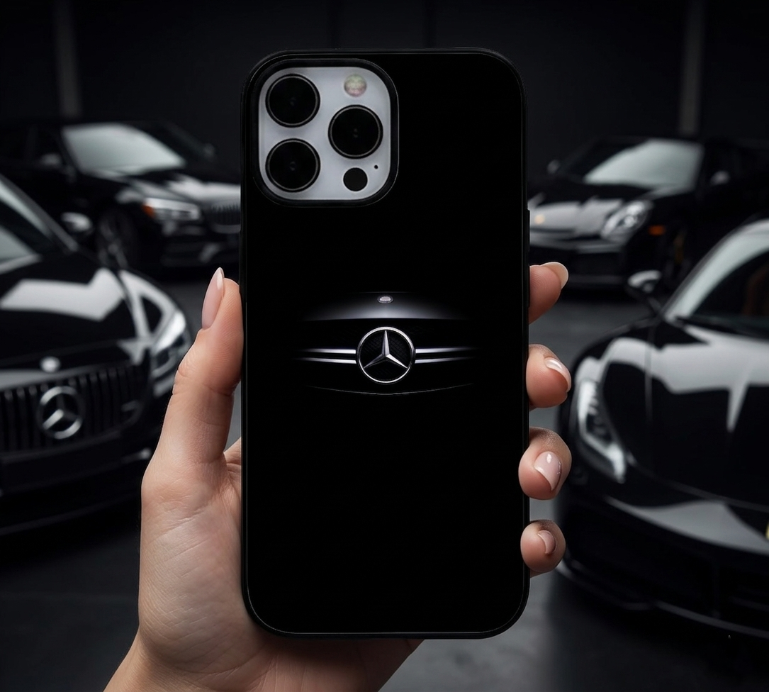 Minimalist Stealth Mercedes Emblem