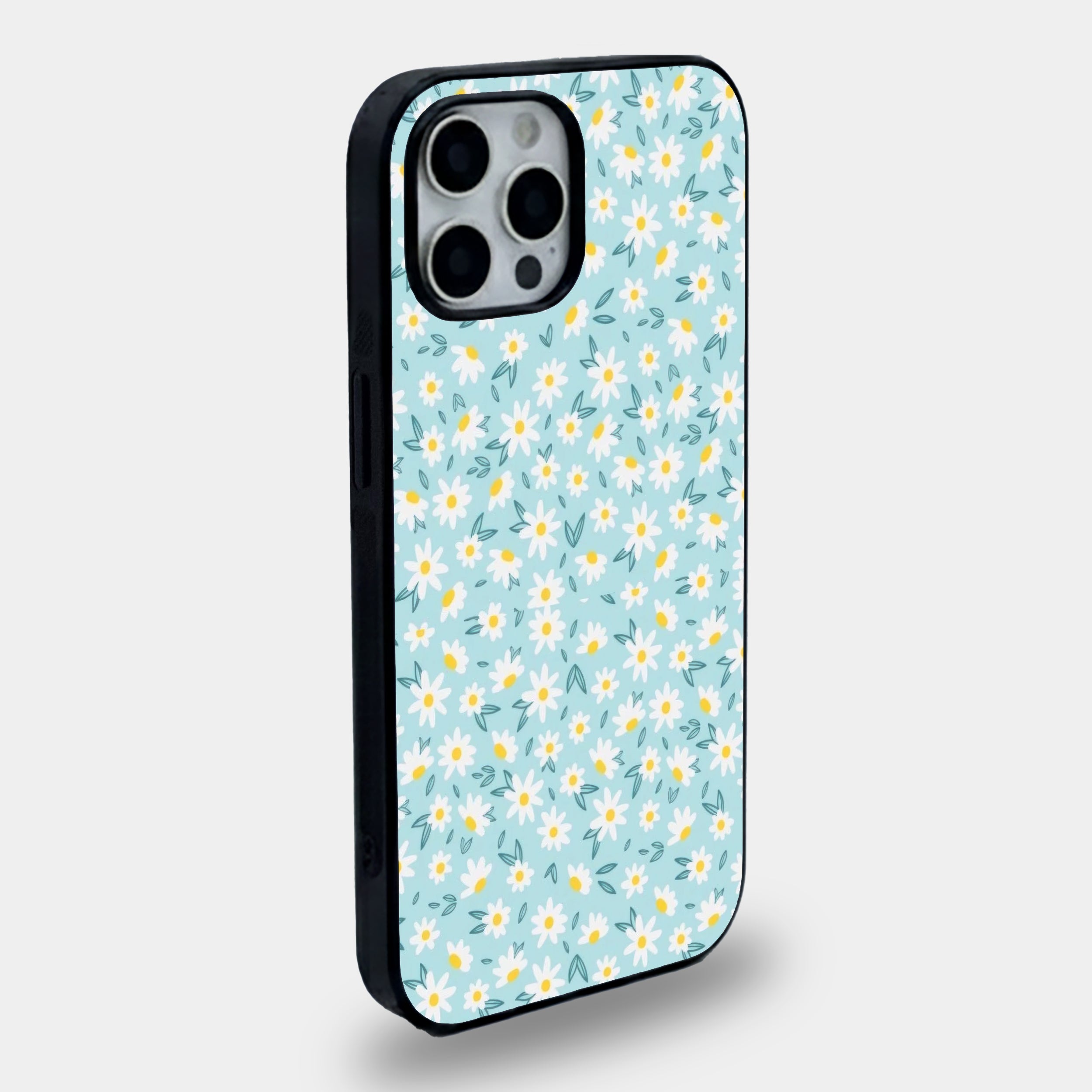 Light Blue Daisy Pattern