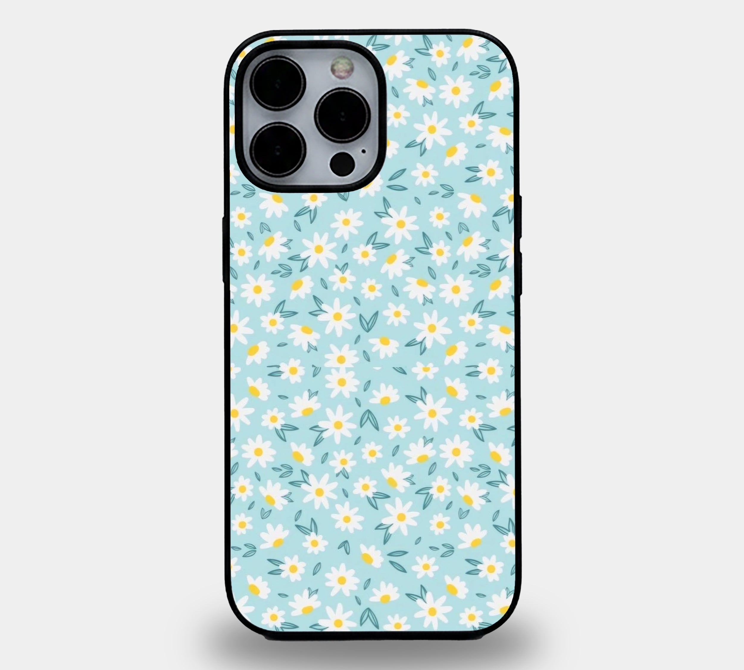 Light Blue Daisy Pattern