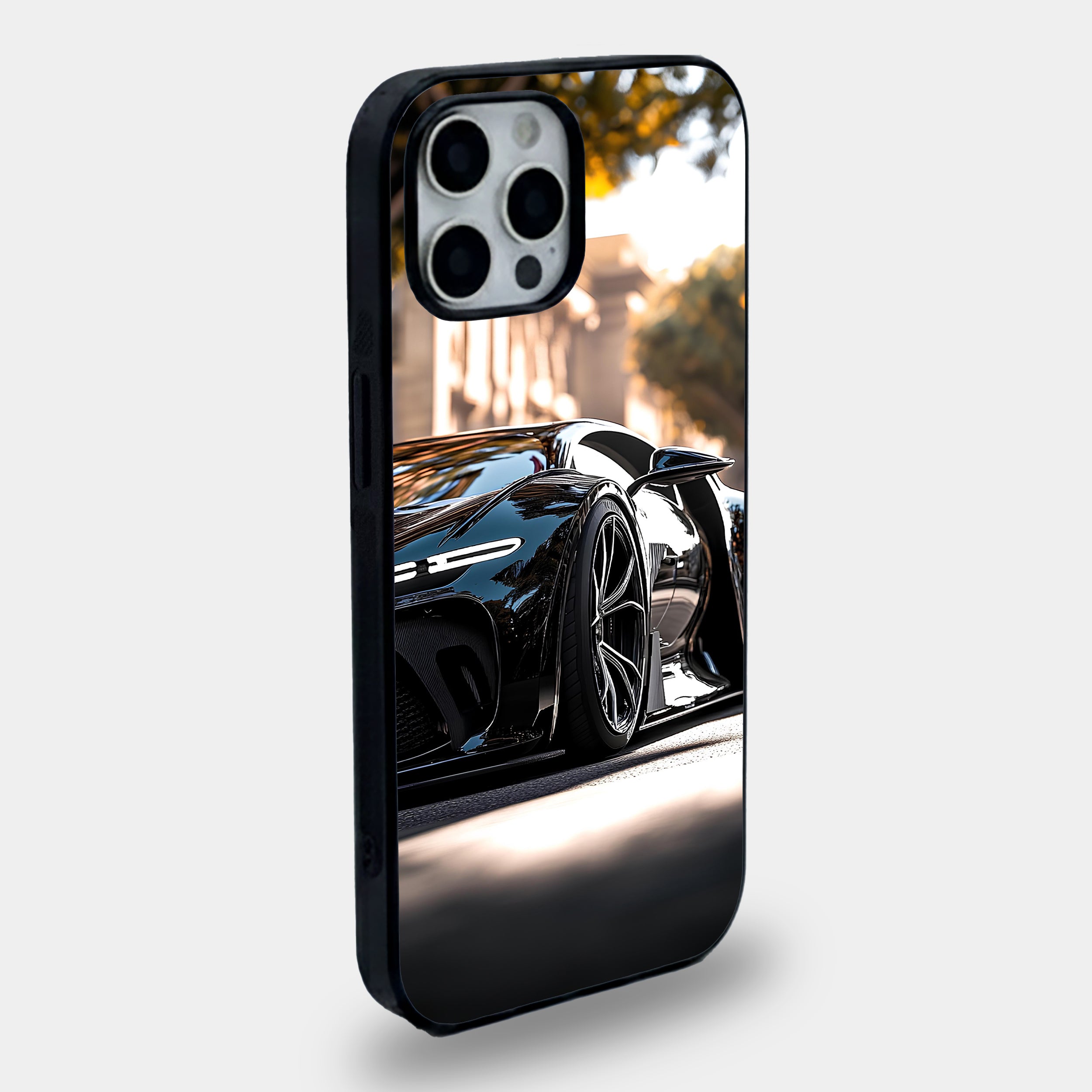 Glossy Black Bugatti Street Case