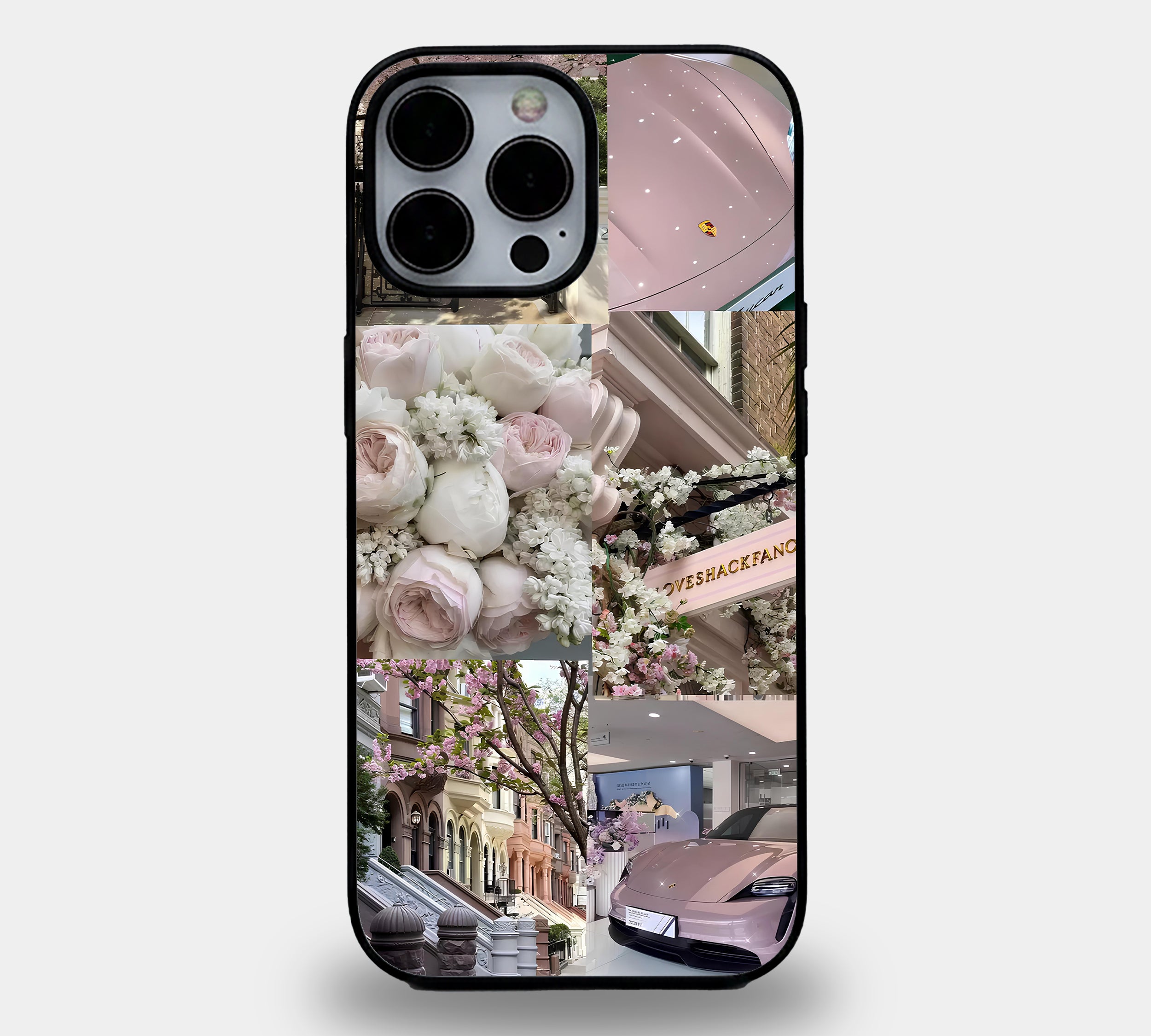 The "Blush Elegance" | Premium Glass iPhone & Samsung Mobile Cover Case