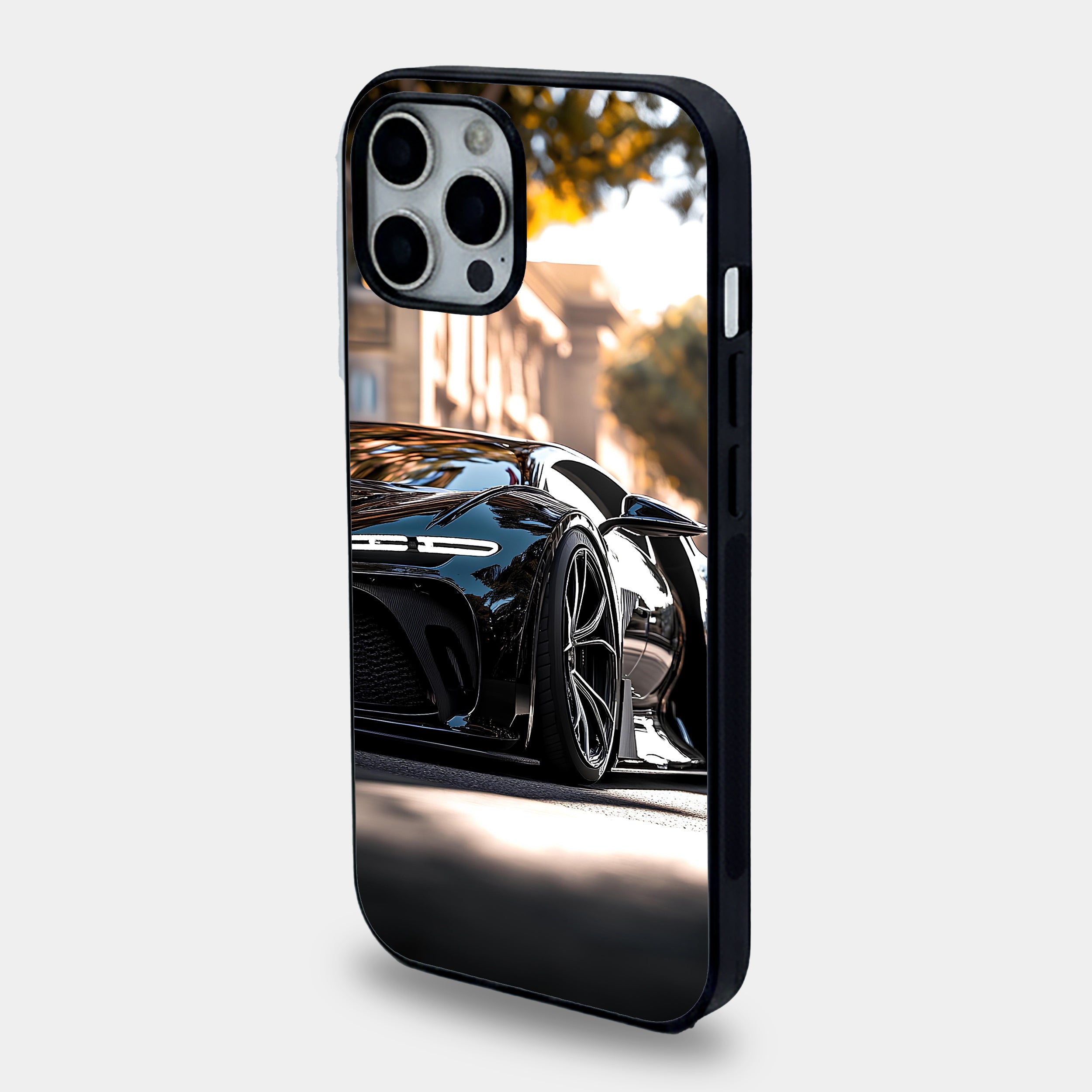 Glossy Black Bugatti Street Case