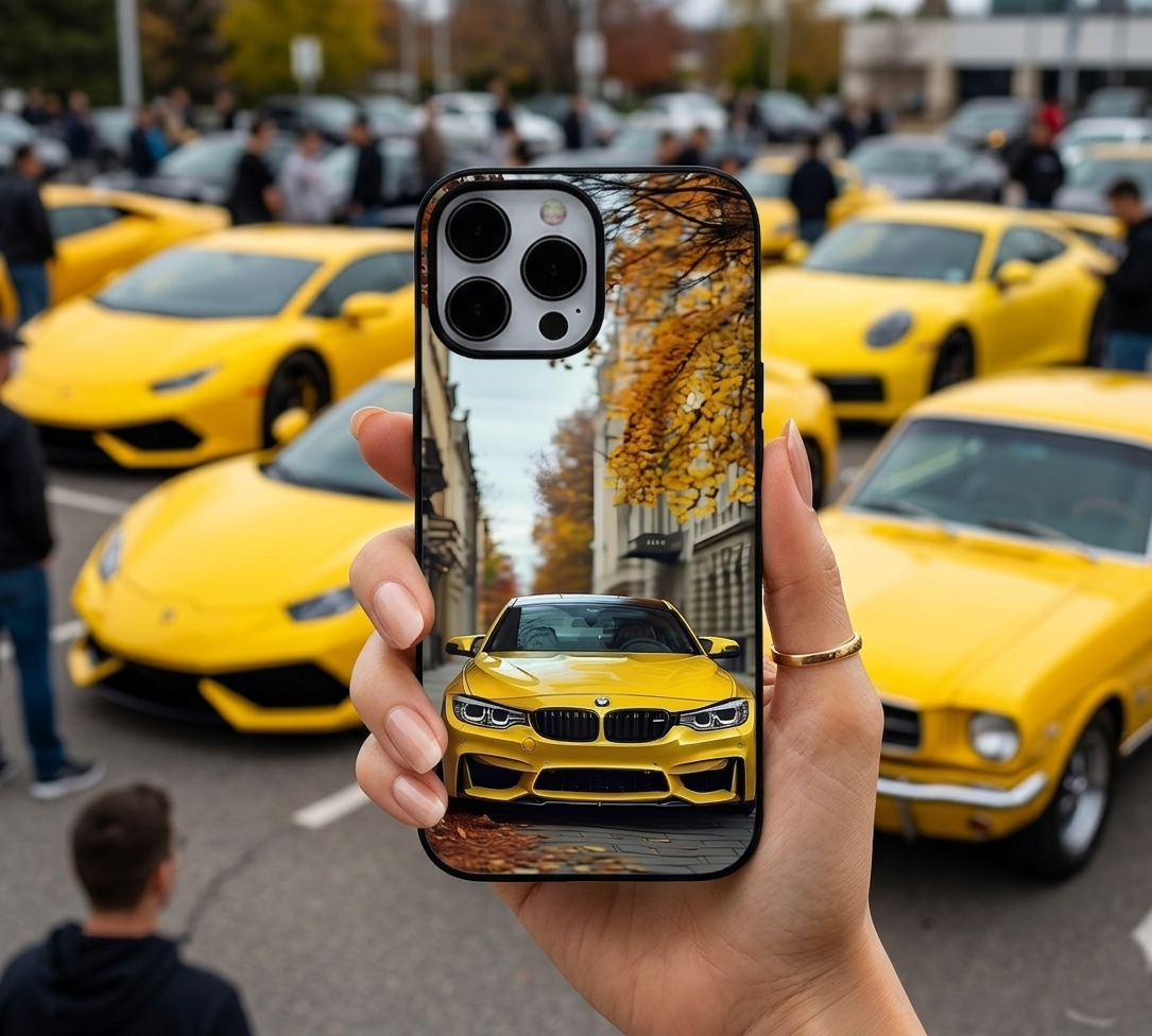 Yellow BMW Autumn Street Case
