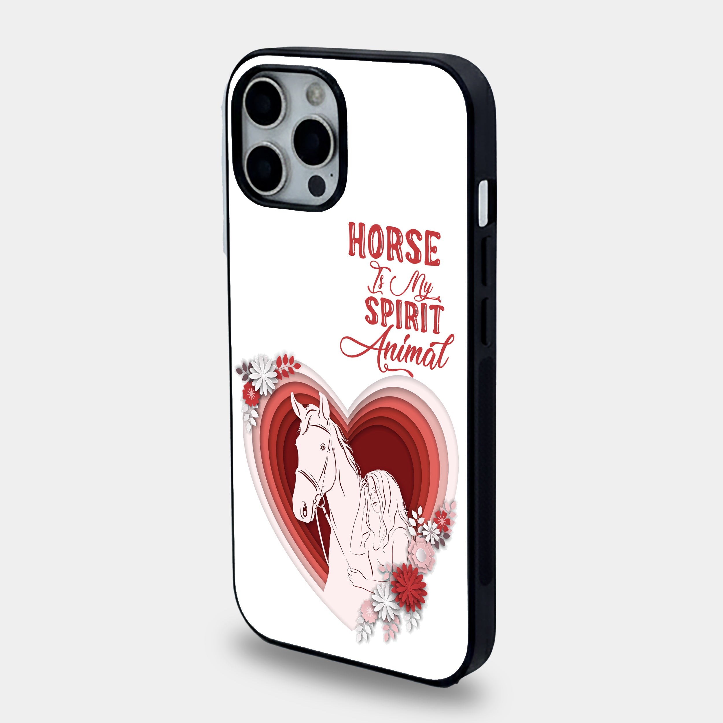 Horse Is My Spirit Animal | Premium Glass iPhone & Samsung Mobile Cover Case