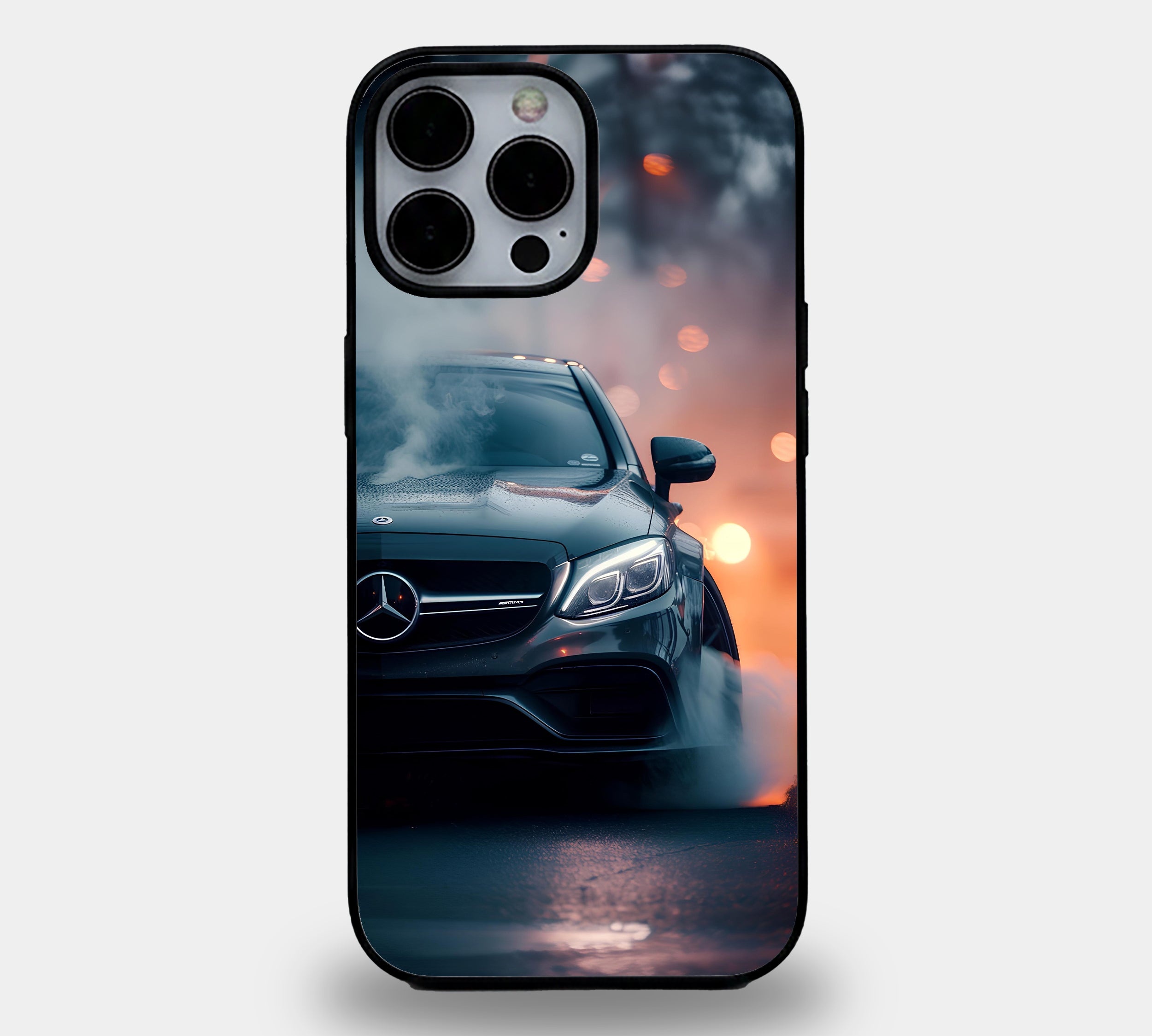 Smoking Mercedes Drifting Night Case