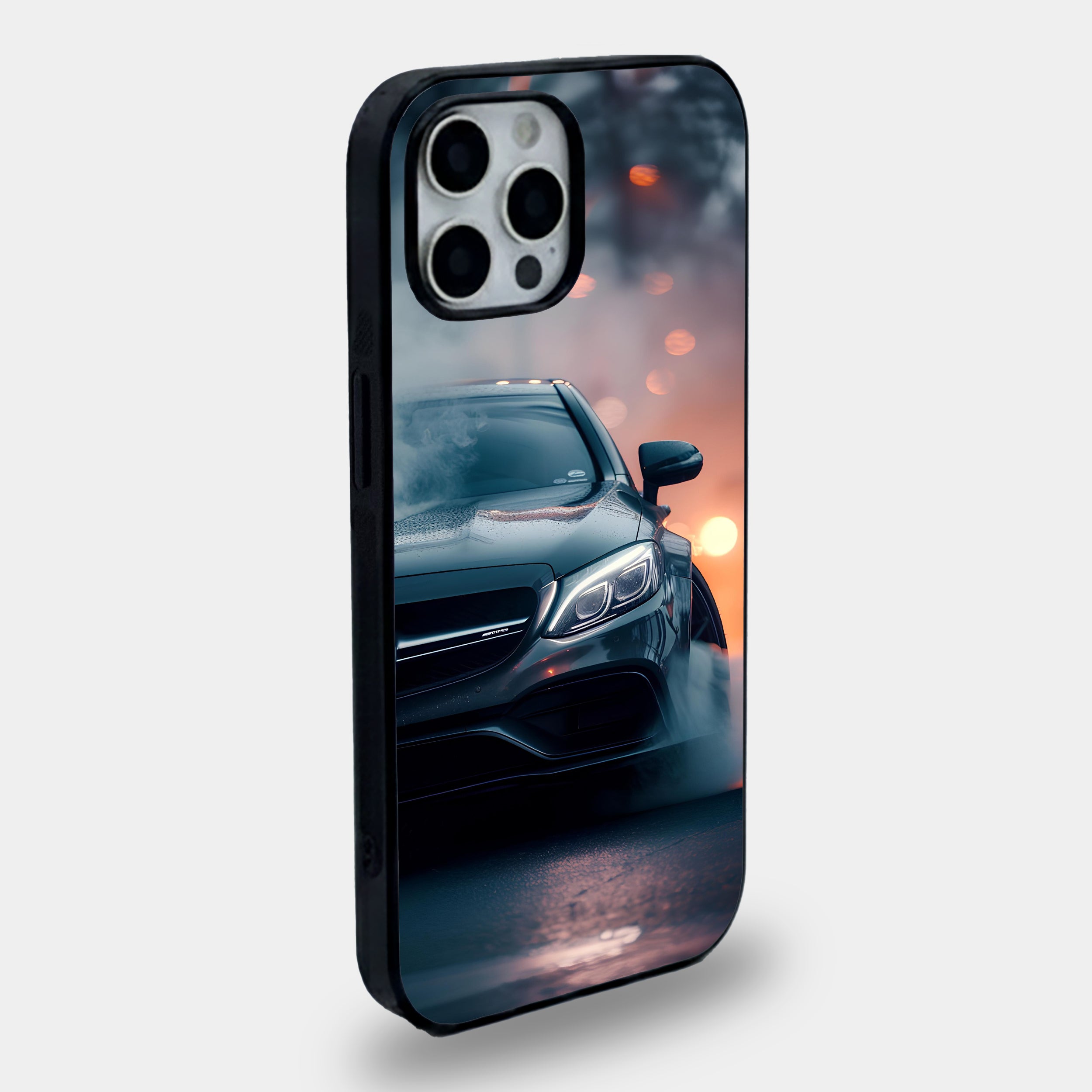 Smoking Mercedes Drifting Night Case