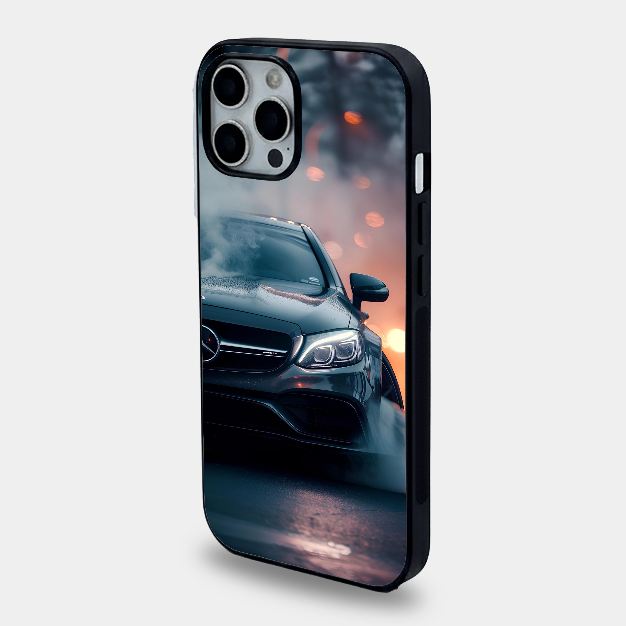 Smoking Mercedes Drifting Night Case