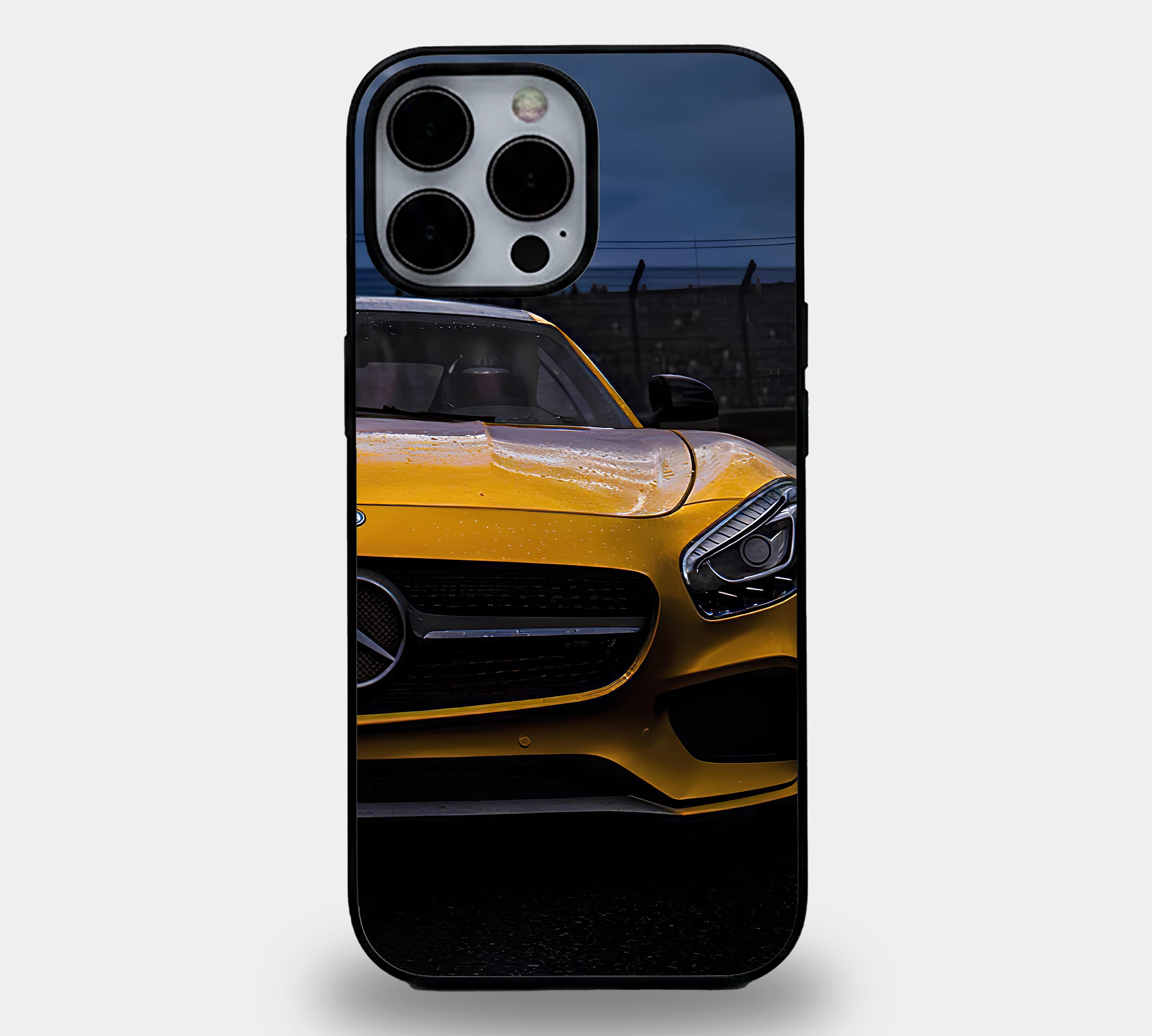 Close Up Yellow Mercedes Case