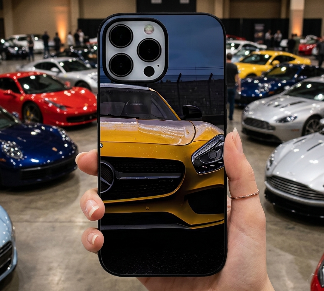 Close Up Yellow Mercedes Case