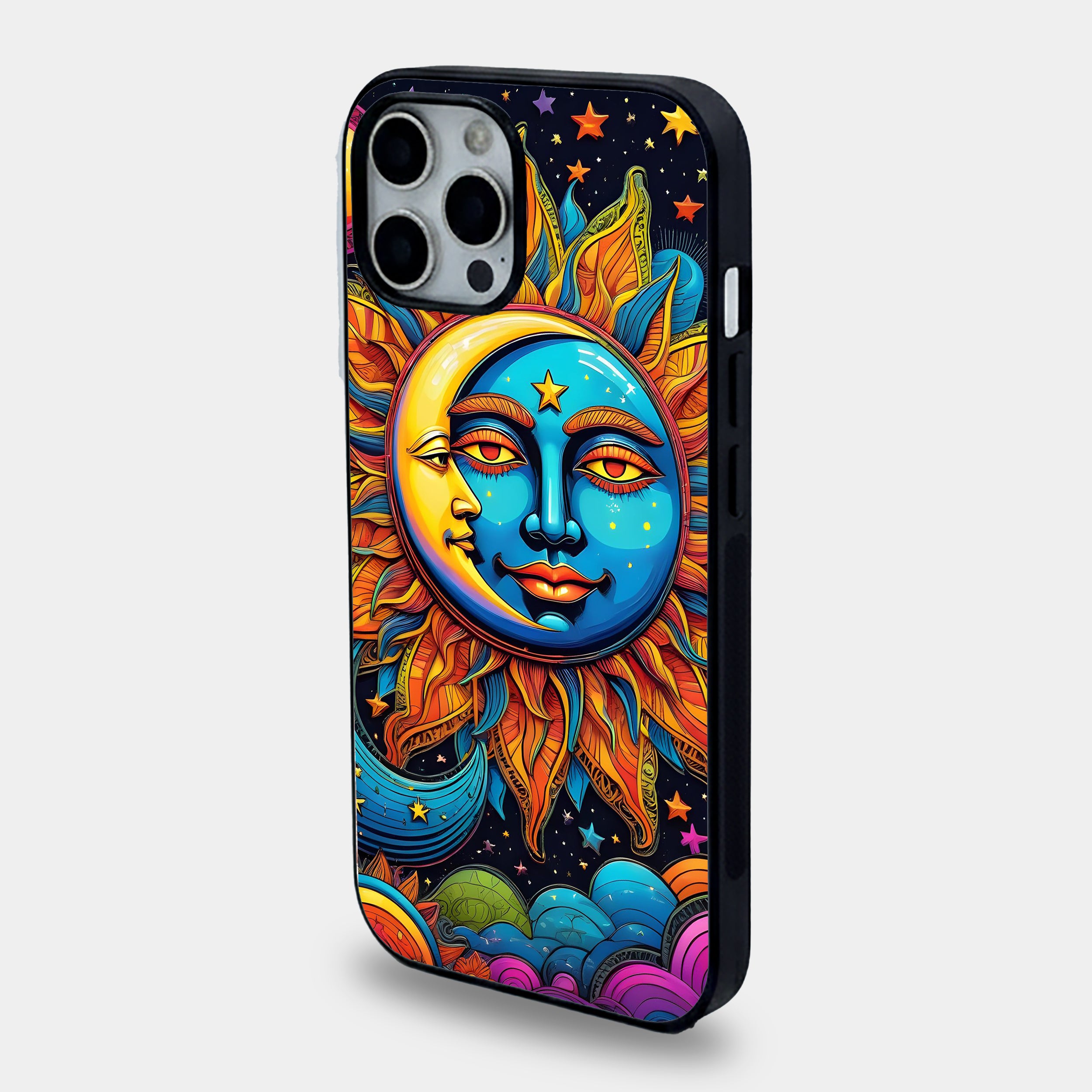Cosmic Alignment Sun and Moon | Premium Glass iPhone & Samsung Mobile Cover Case