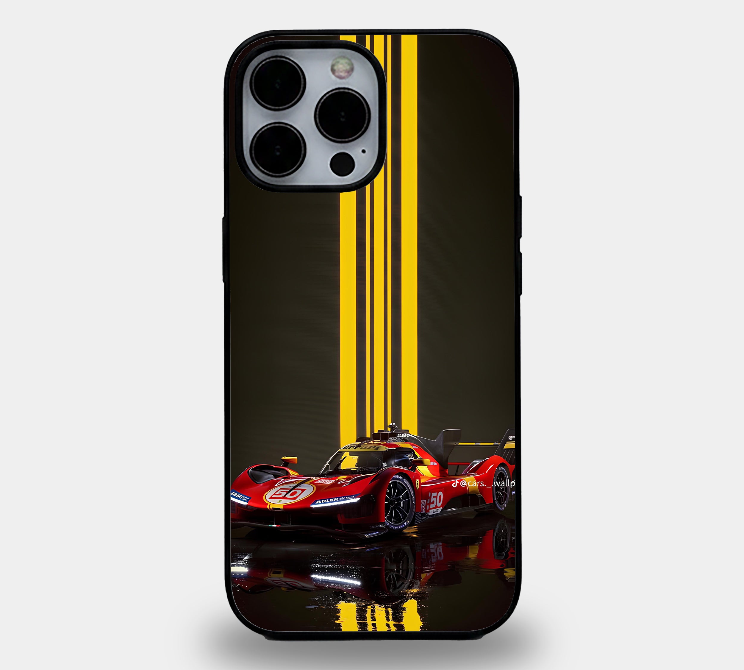 Red Ferrari Racing Stripes Case
