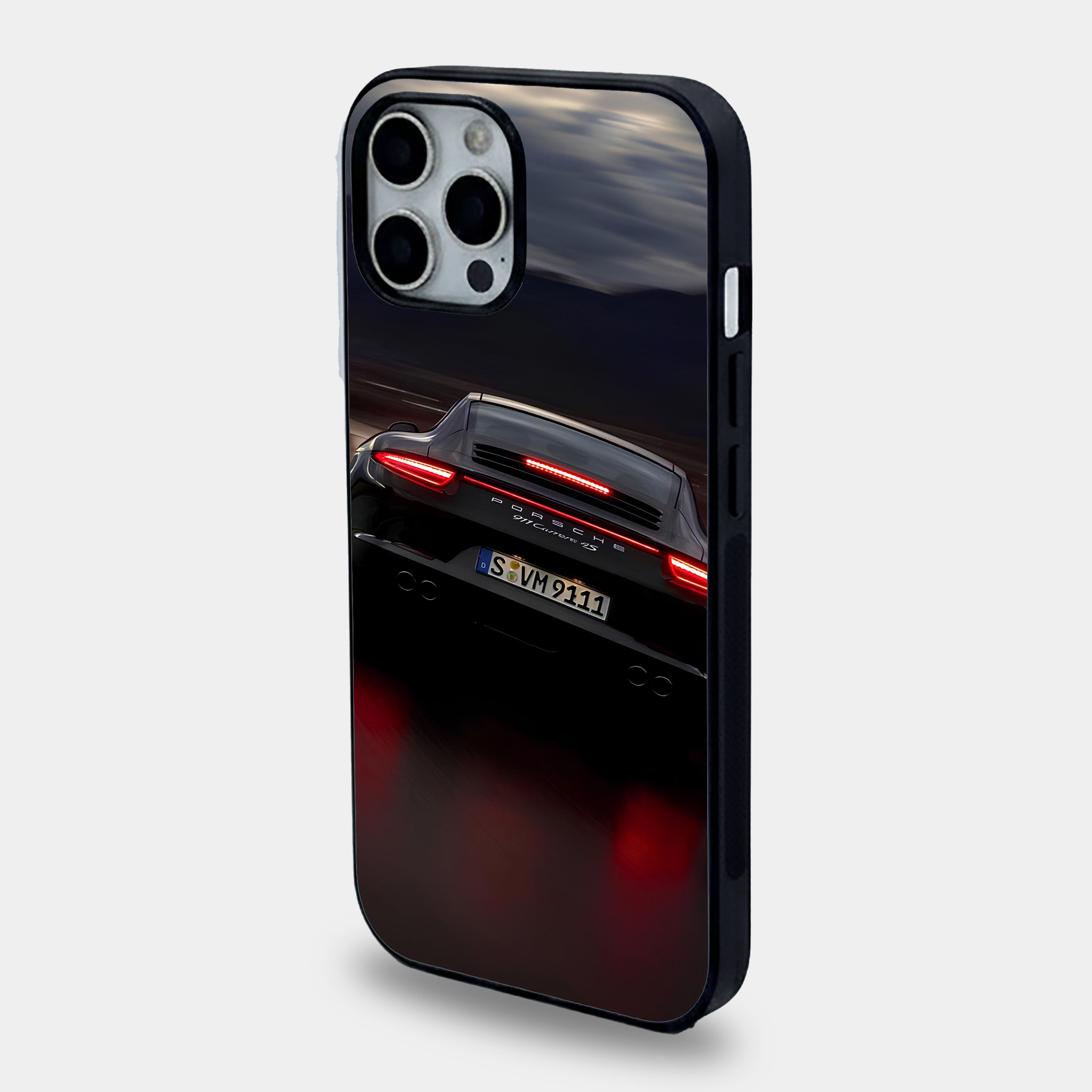 Black Porsche Rear Motion Case