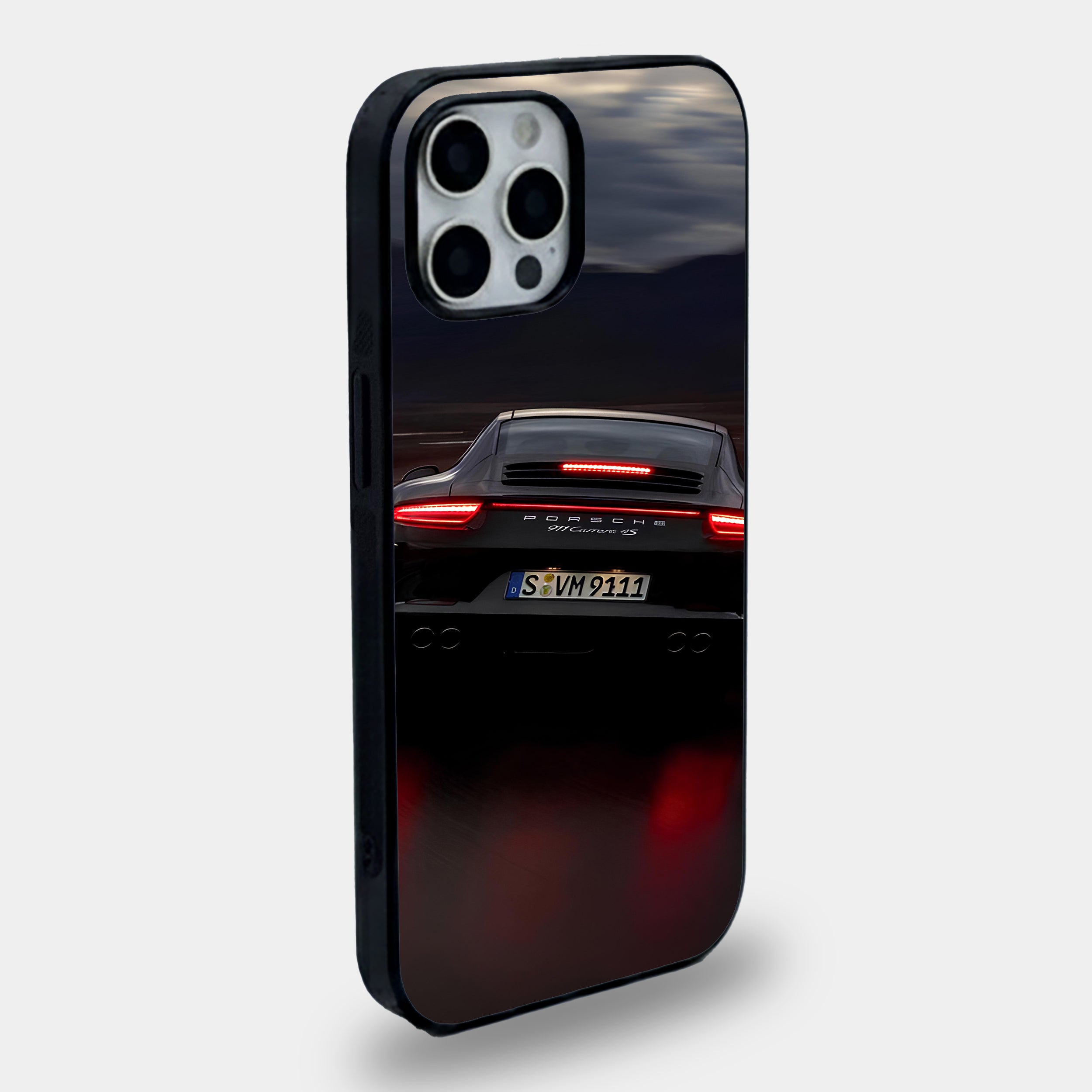 Black Porsche Rear Motion Case