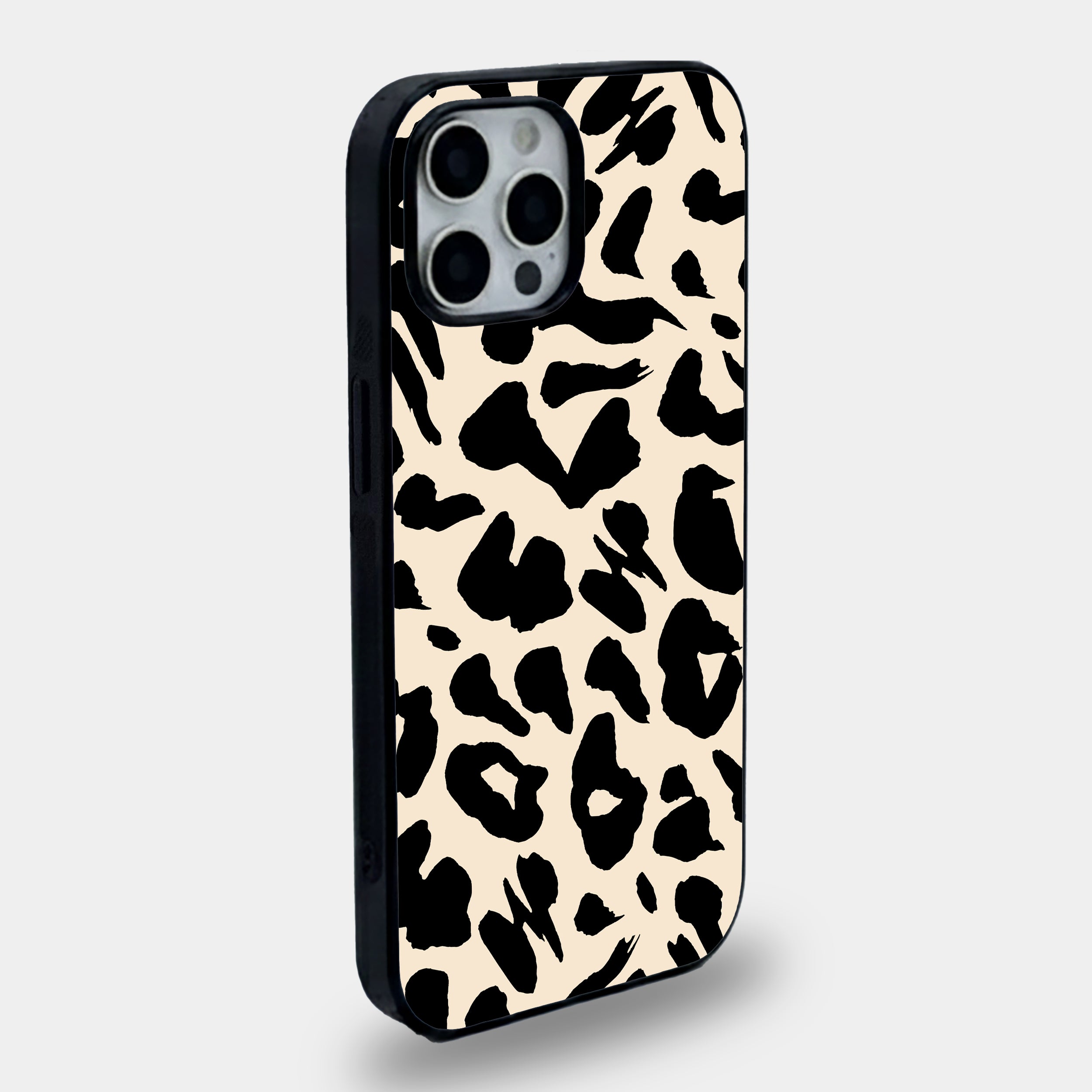 Modern Leopard Print | Premium Glass iPhone Mobile Cover Case
