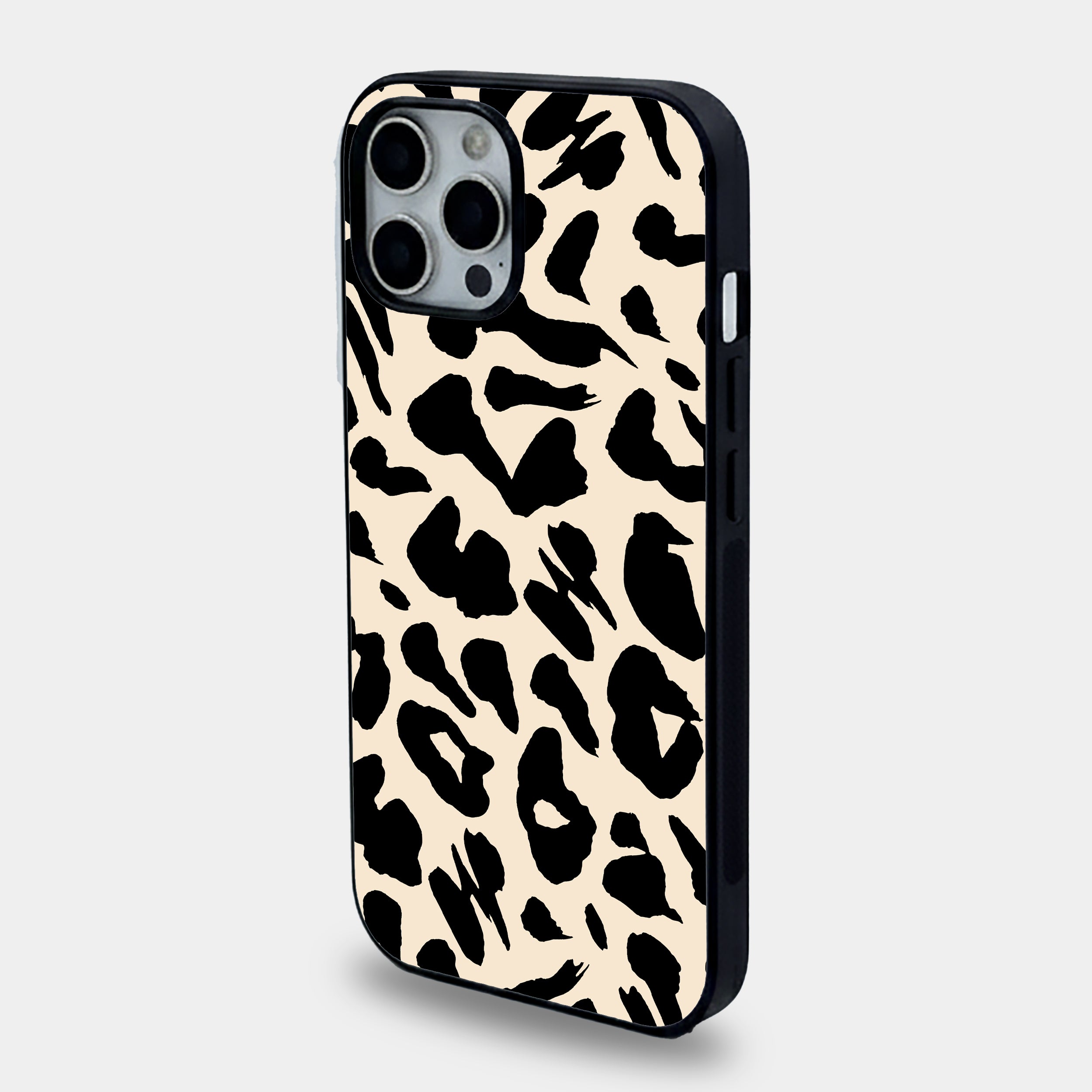 Modern Leopard Print | Premium Glass iPhone Mobile Cover Case