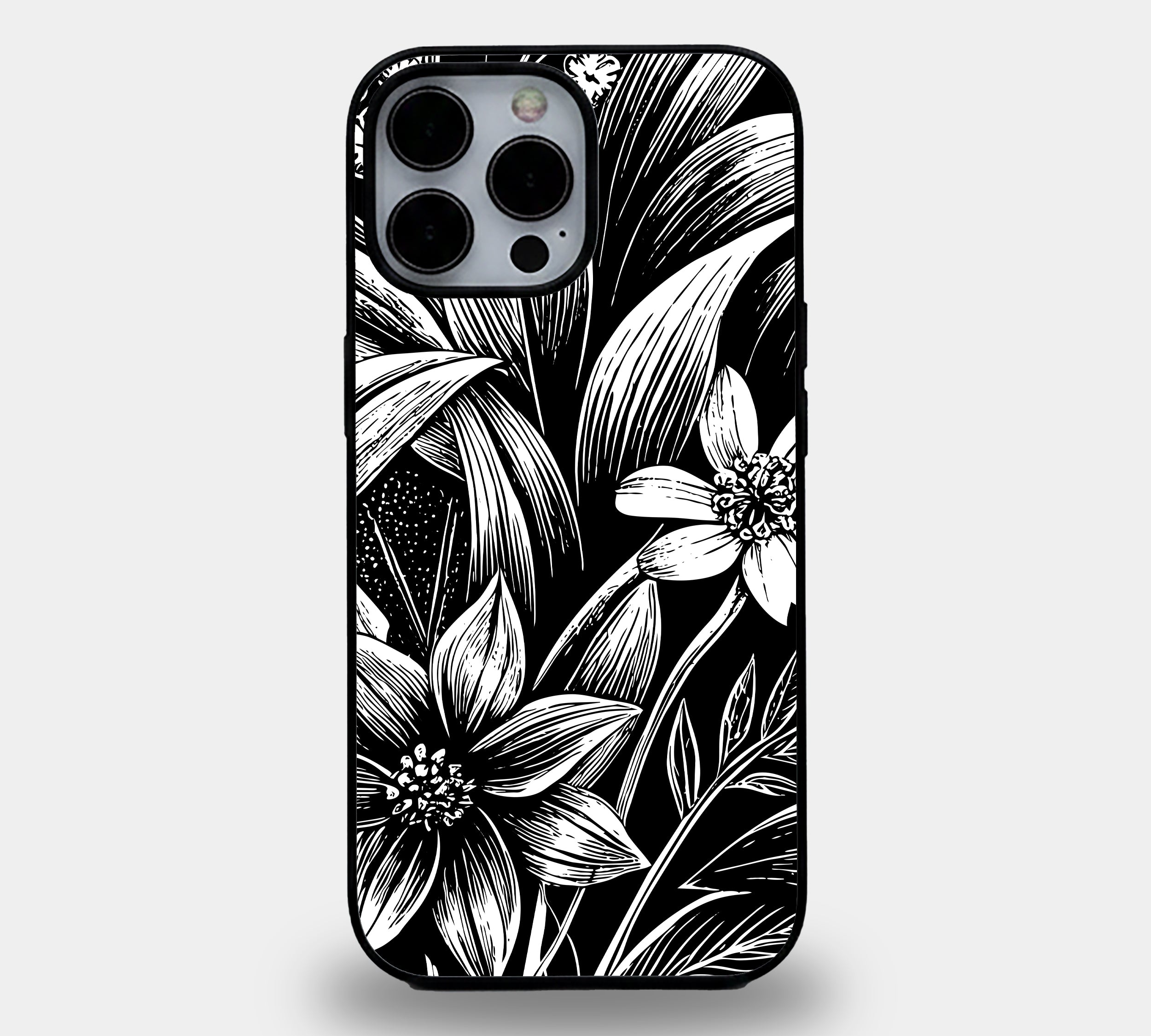 Midnight Flora | Premium Glass iPhone Mobile Cover Case